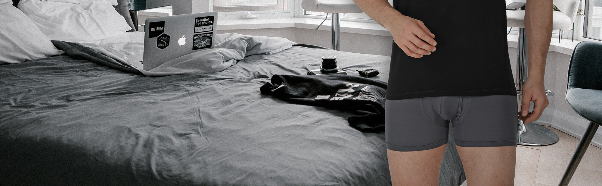 Tagless Boxer short is smooth and skin friendly underwear. Non-irritating underwear for sensitive skin.