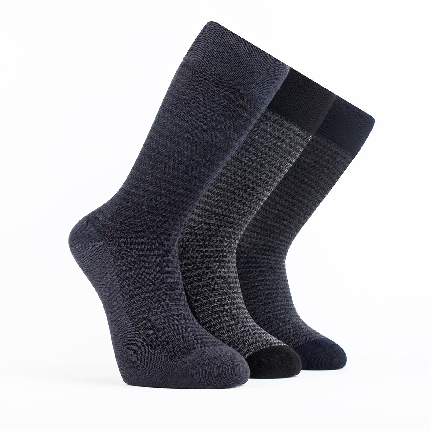 Chaussettes pour homme Bambooven – Ultra douces, en bambou de qualité supérieure, sans odeur et respirantes, chaussettes mi-mollet, chaussettes mi-mollet, fibres de bambou de luxe (lot de 3) - 406