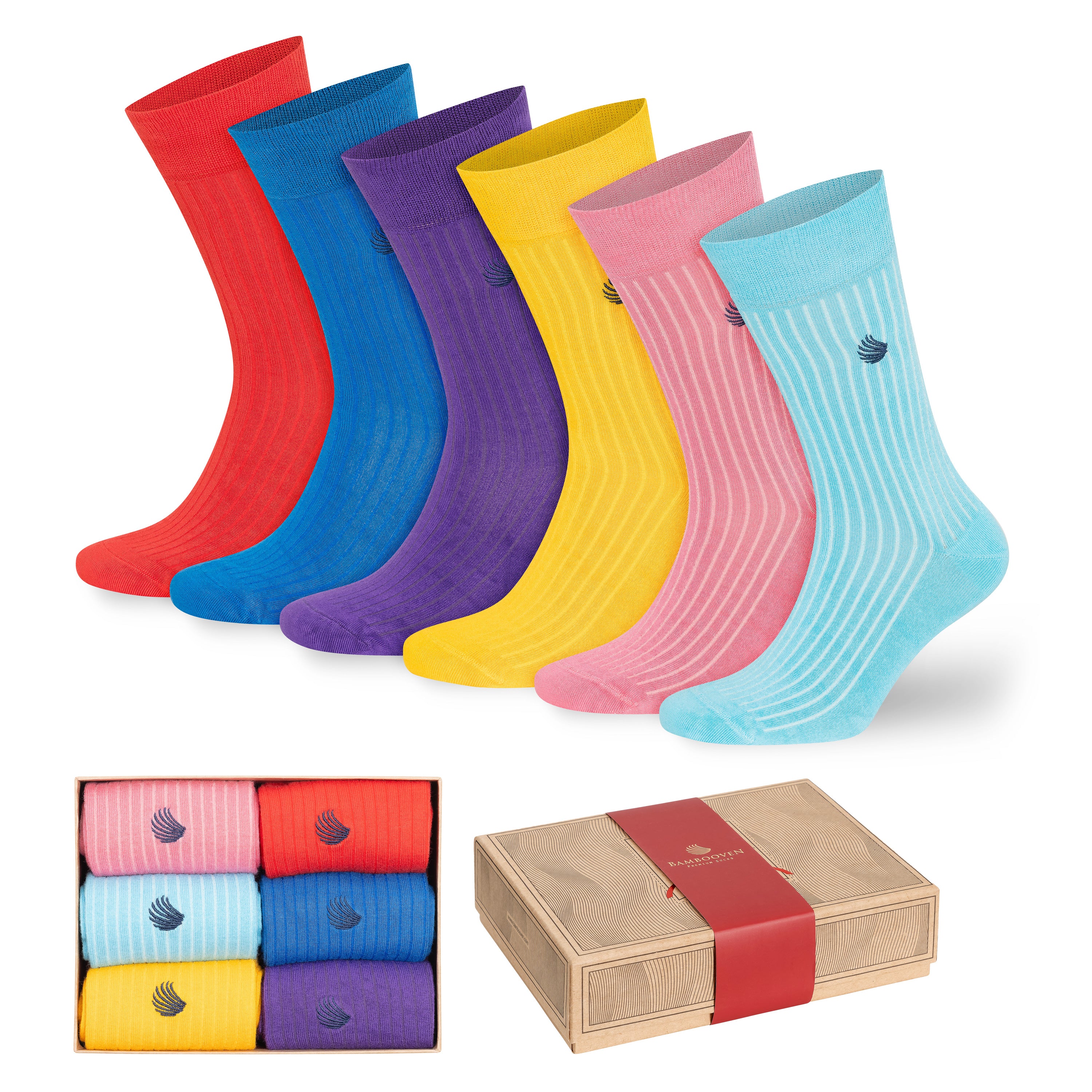 Men’s Bamboo Dress & Trouser Socks 6-Pack - 420 - Bambooven