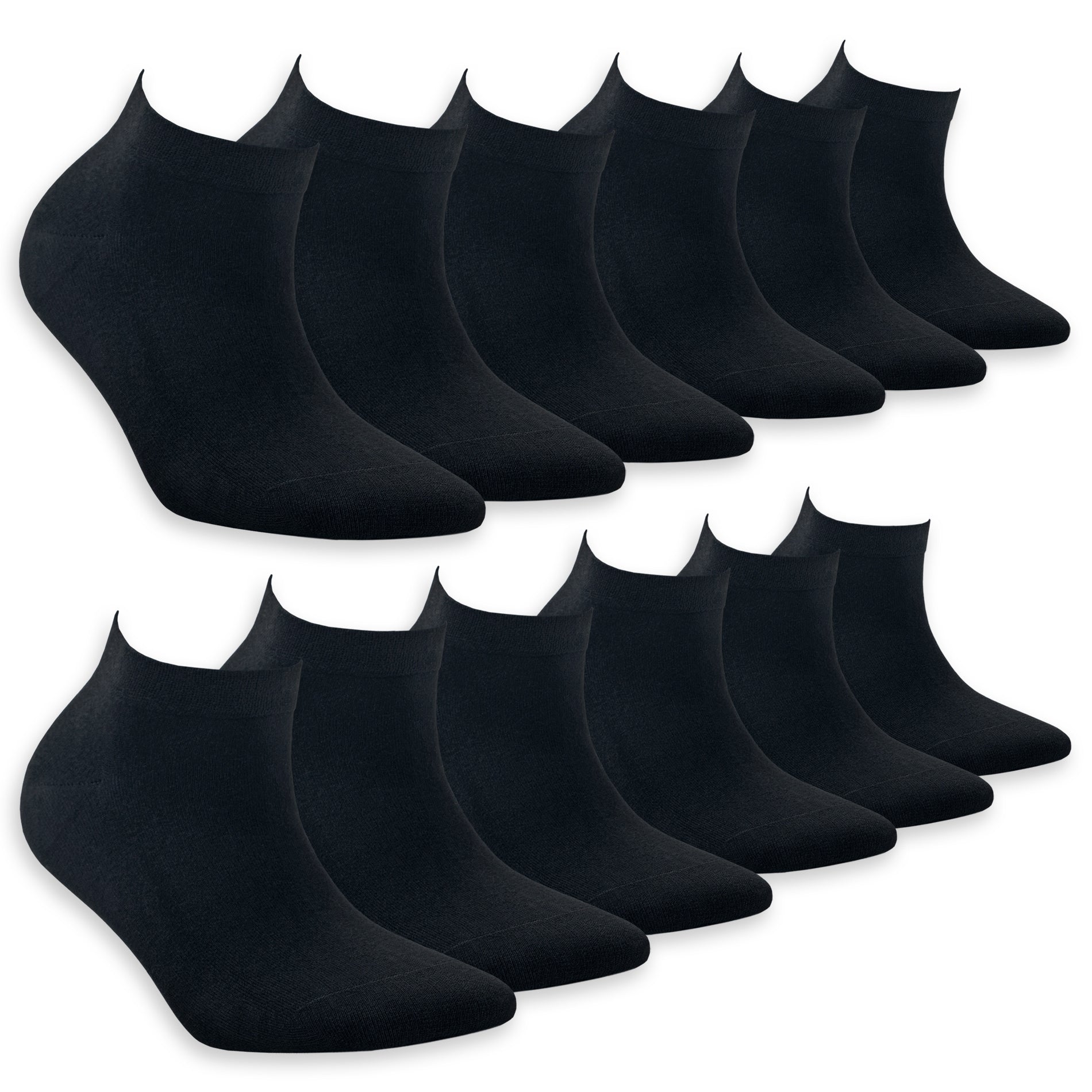 Chaussettes décontractées Bambooven pour homme « Dark Navy » – Bambou de qualité supérieure, ultra douces, sans odeur et respirantes, chaussettes basses, chaussettes de sport, fibres de bambou de luxe (lot de 6) 572
