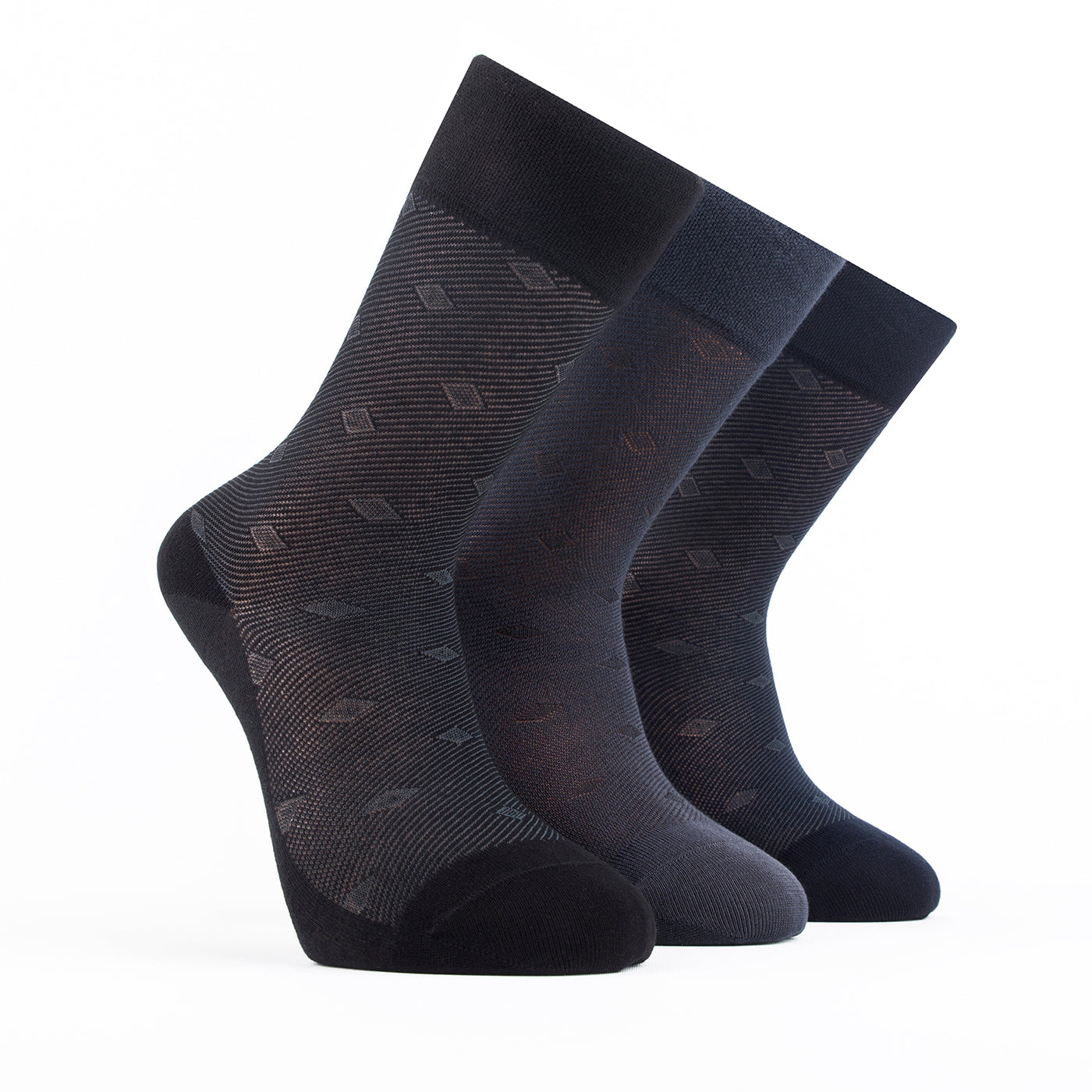 Lot de 3 paires de chaussettes légères en bambou pour homme - 509