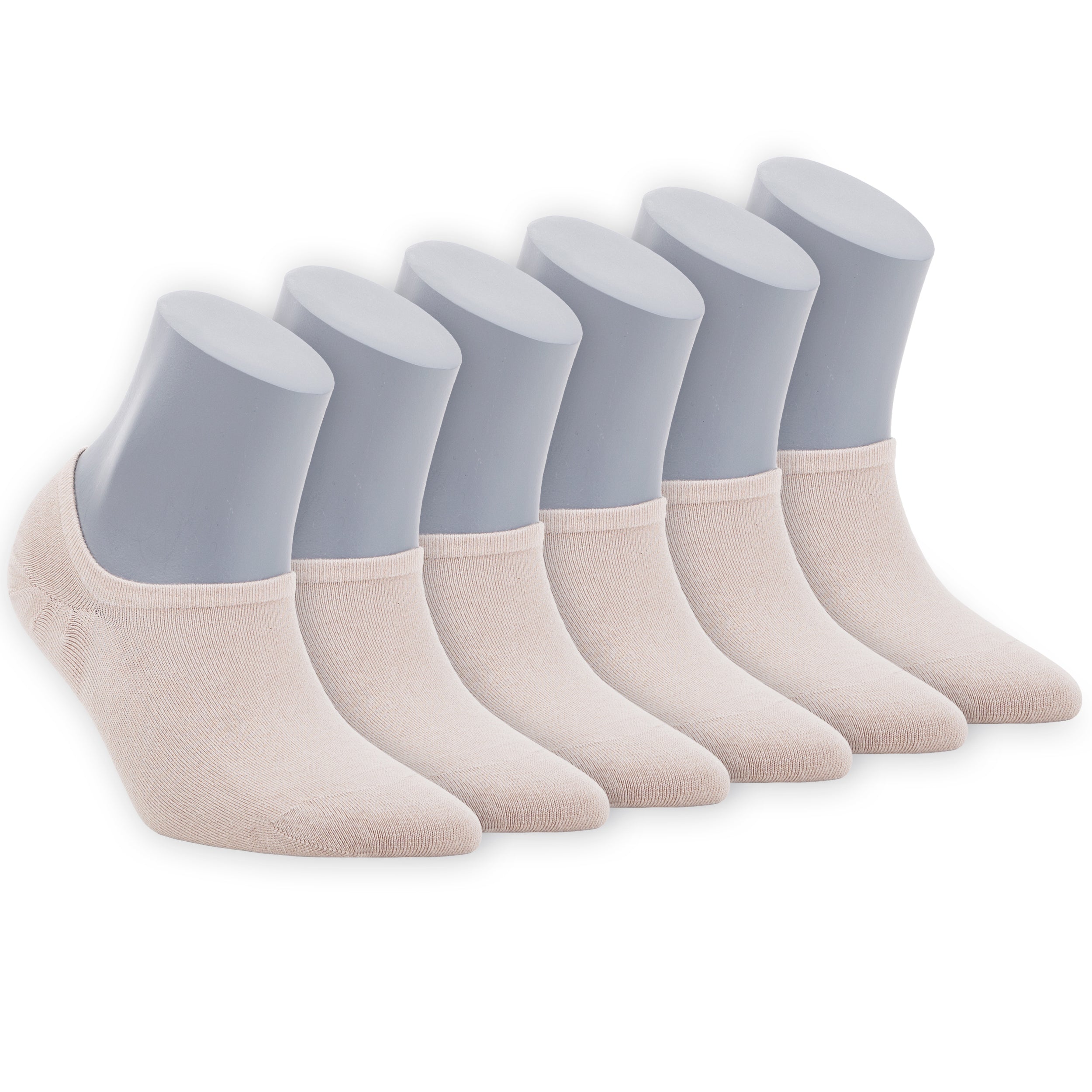 Women's Bamboo No Show Socks 6-Pack - Bambooven