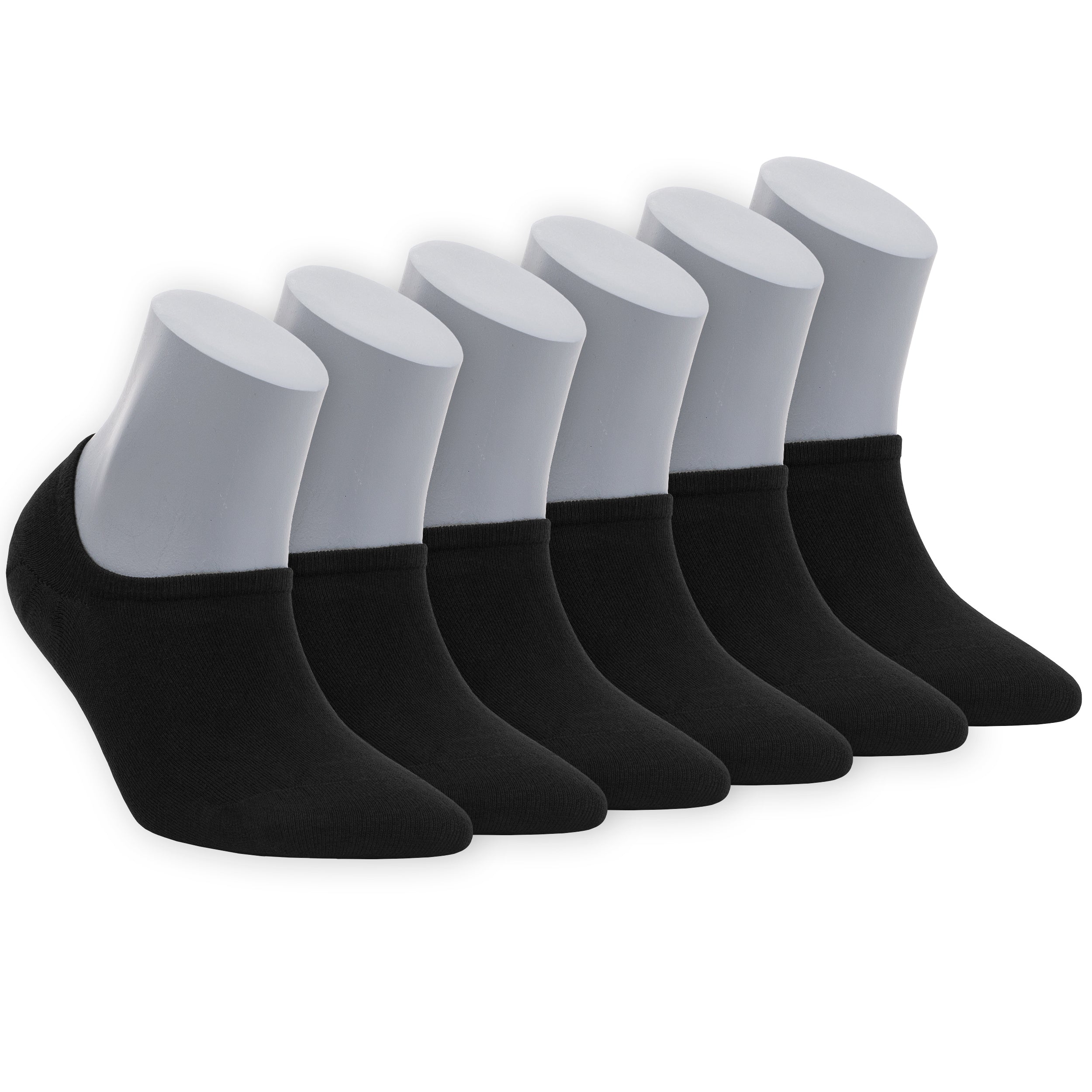 Women's Bamboo No Show Socks 6-Pack - Bambooven