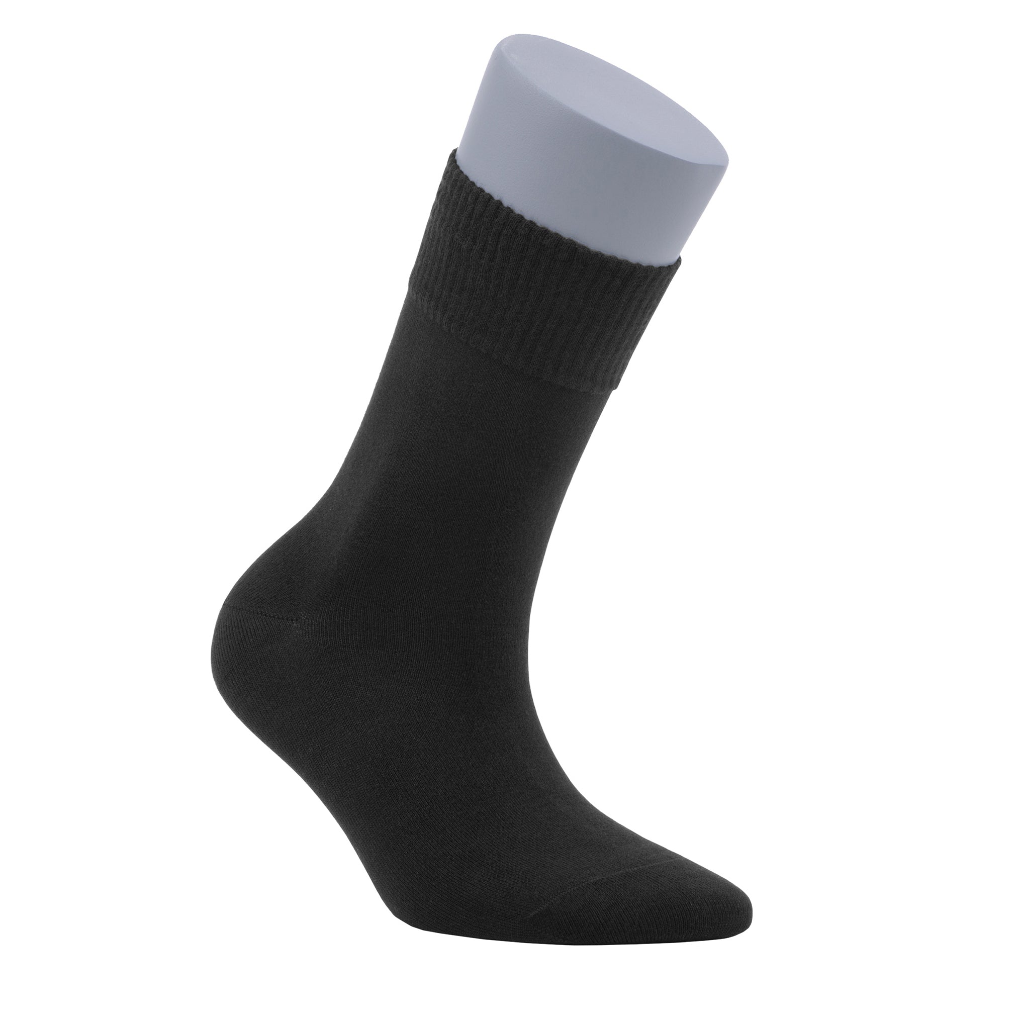Bambooven Calcetines de vestir y pantalones para diabéticos para mujer, puntera sin costuras y parte superior sin ataduras, calcetines de bambú de primera calidad, sin olores y transpirables (paquete de 6) -585