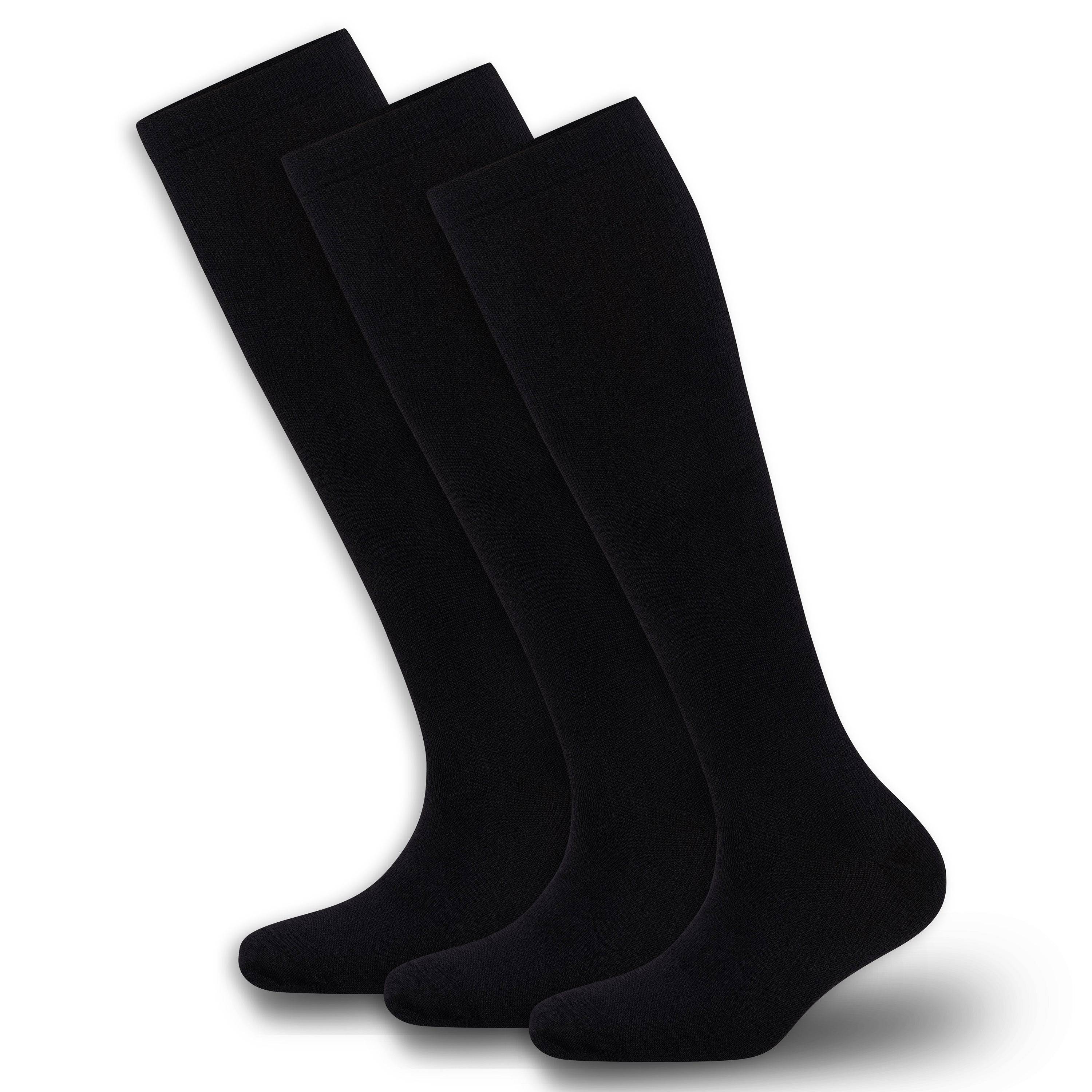 Compression Socks for Men & Women 3-Pack (15-20mmHg) - Bambooven