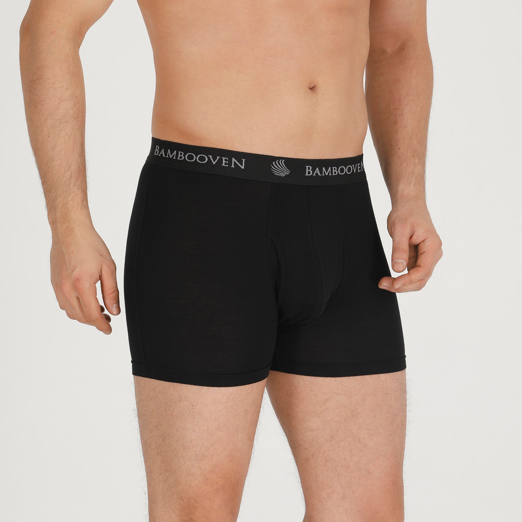 Men's Breathable Bamboo Boxer Briefs with Fly โ Sweat-Wicking (4 Pack) - Bambooven