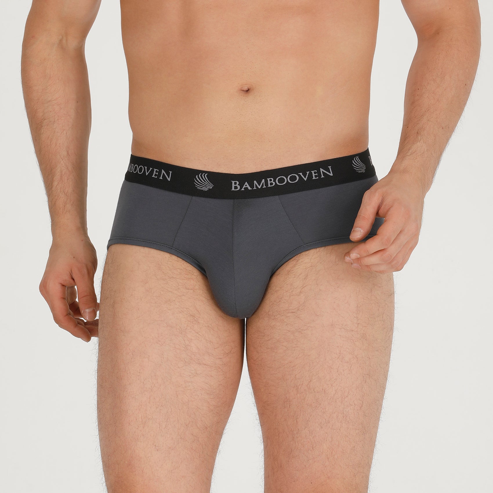 Bambooven Calzoncillos transpirables con bolsa: ropa interior que absorbe el sudor, ropa interior para hombres, antirozaduras, soporte de bolsa incorporado (paquete de 4)