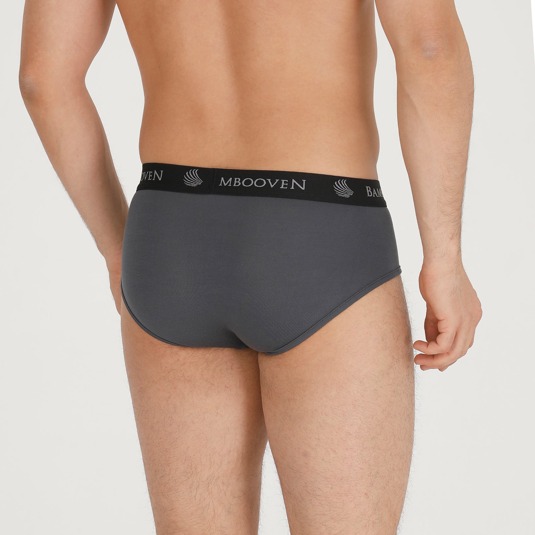 Bambooven Calzoncillos transpirables con bolsa: ropa interior que absorbe el sudor, ropa interior para hombres, antirozaduras, soporte de bolsa incorporado (paquete de 4)
