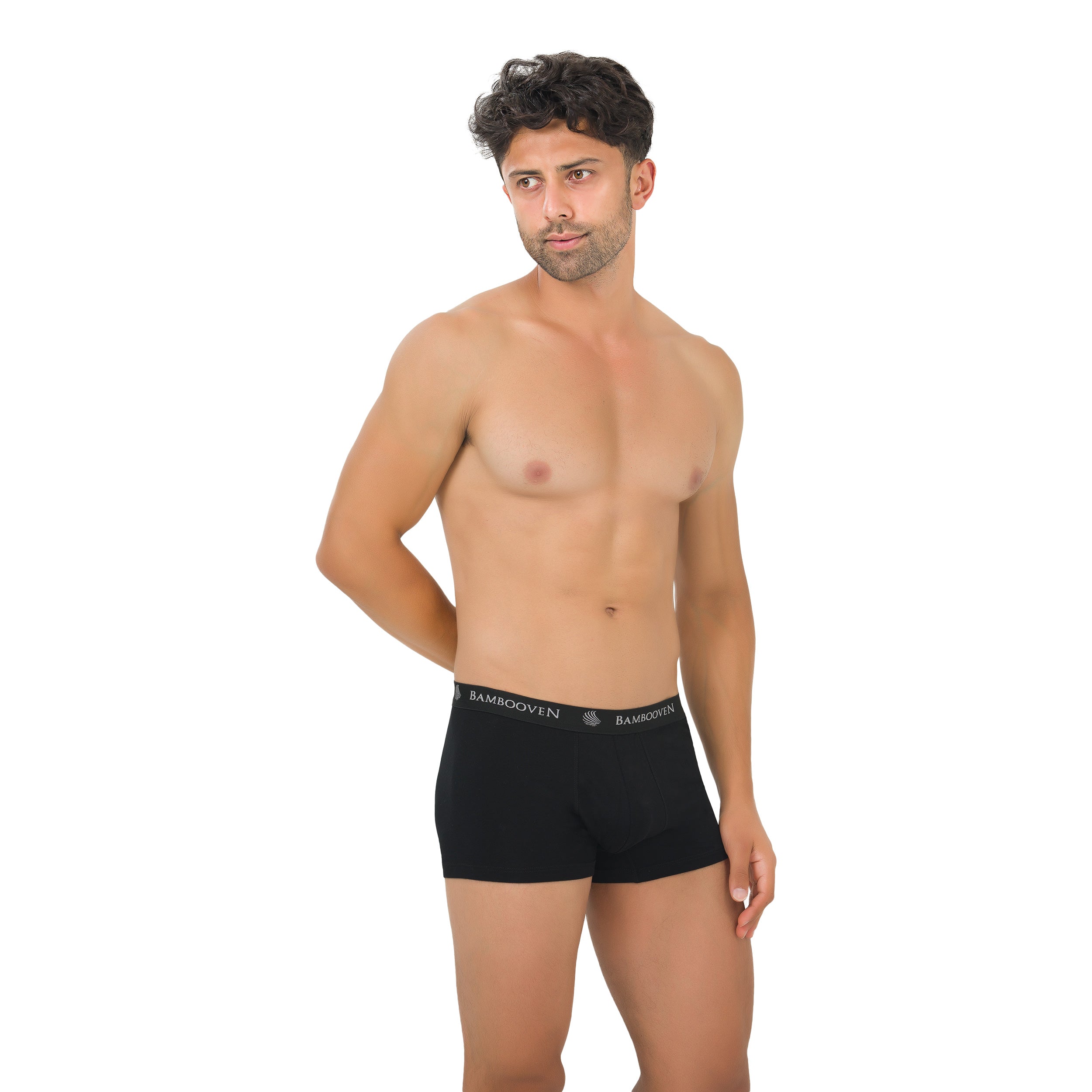 Lot de 4 boxers en bambou pour homme avec pochette