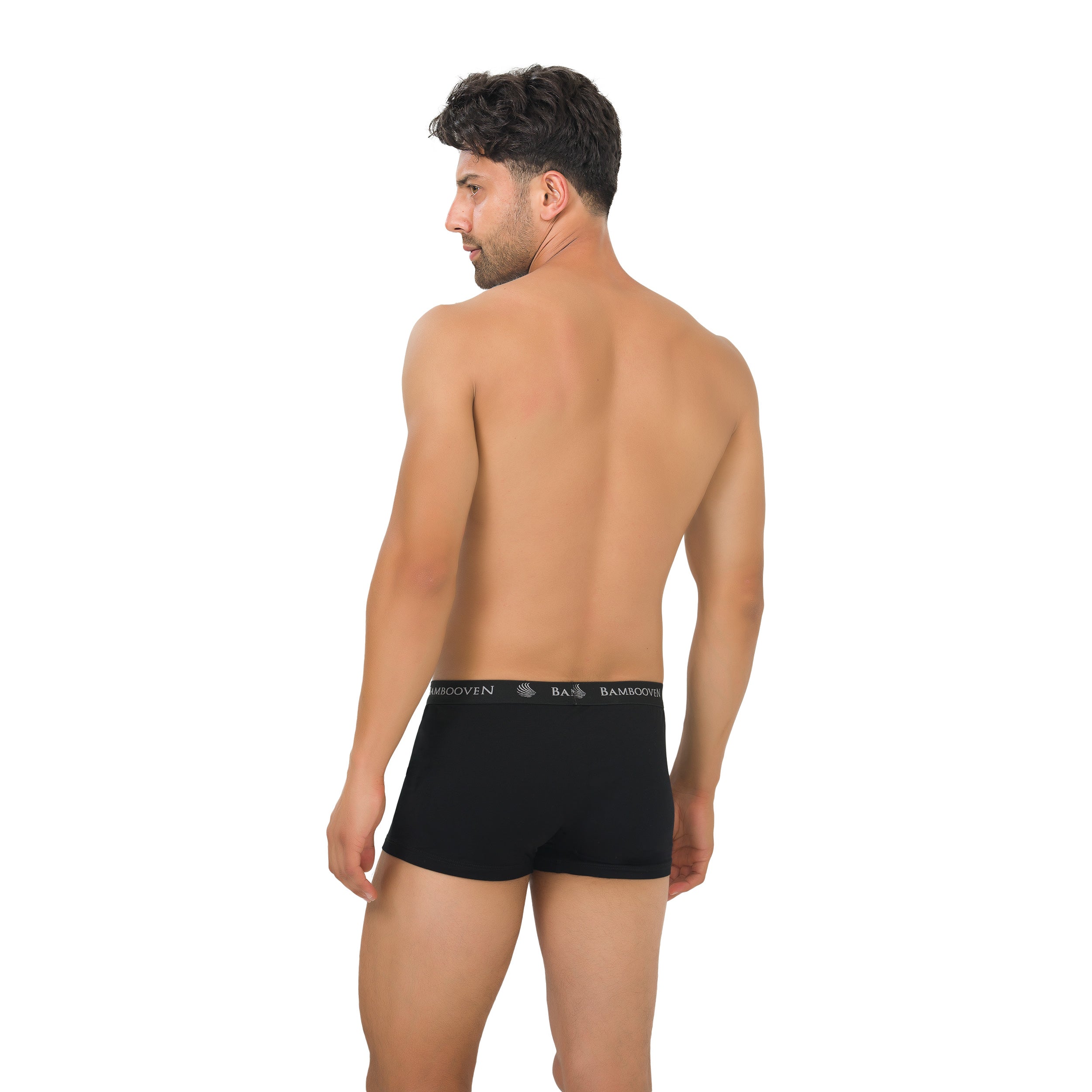 Lot de 4 boxers en bambou pour homme avec pochette