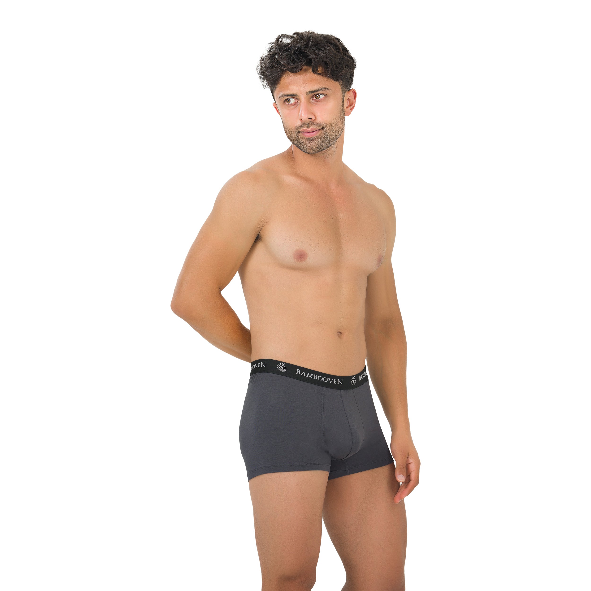 Lot de 4 boxers en bambou pour homme avec pochette