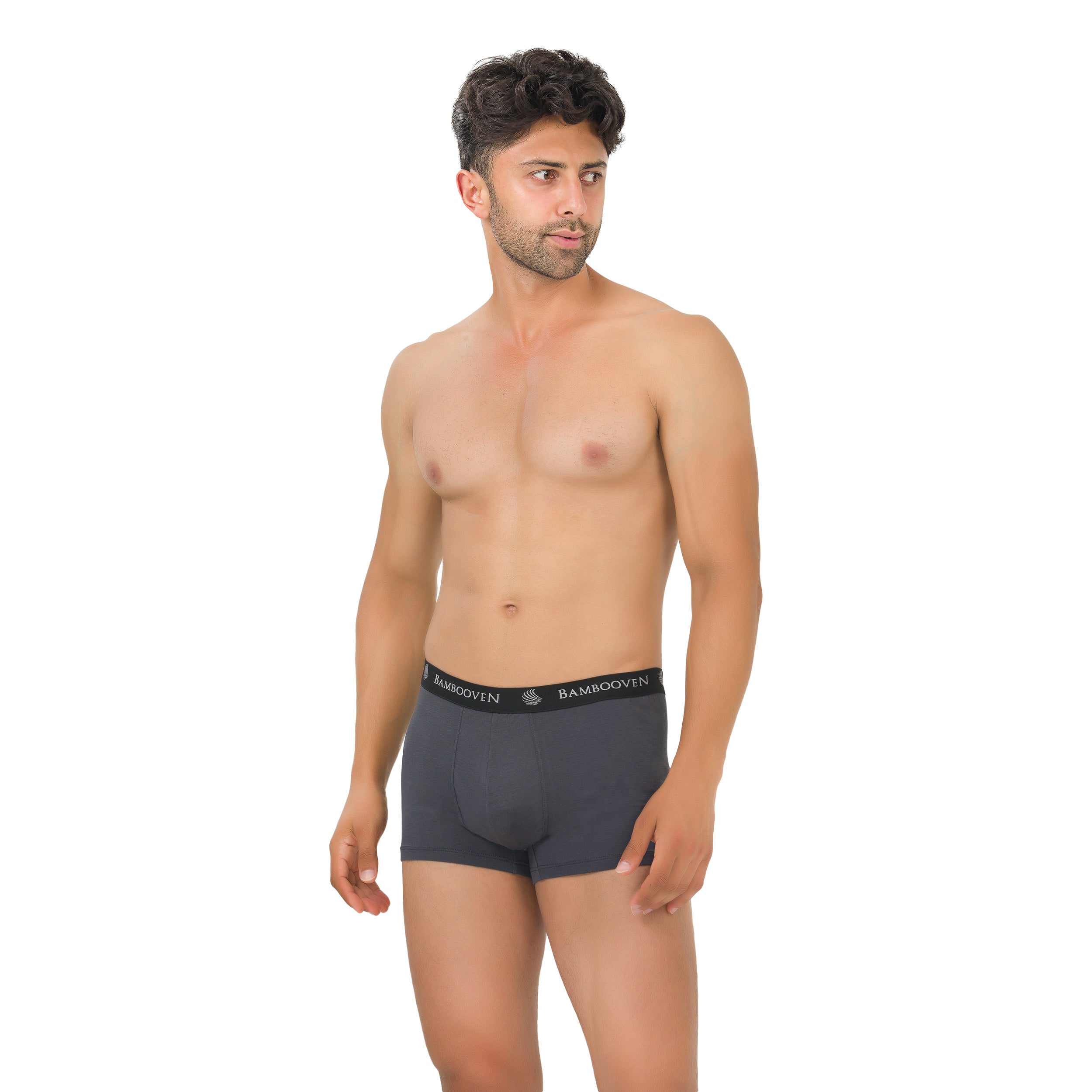 Lot de 4 boxers en bambou pour homme avec pochette