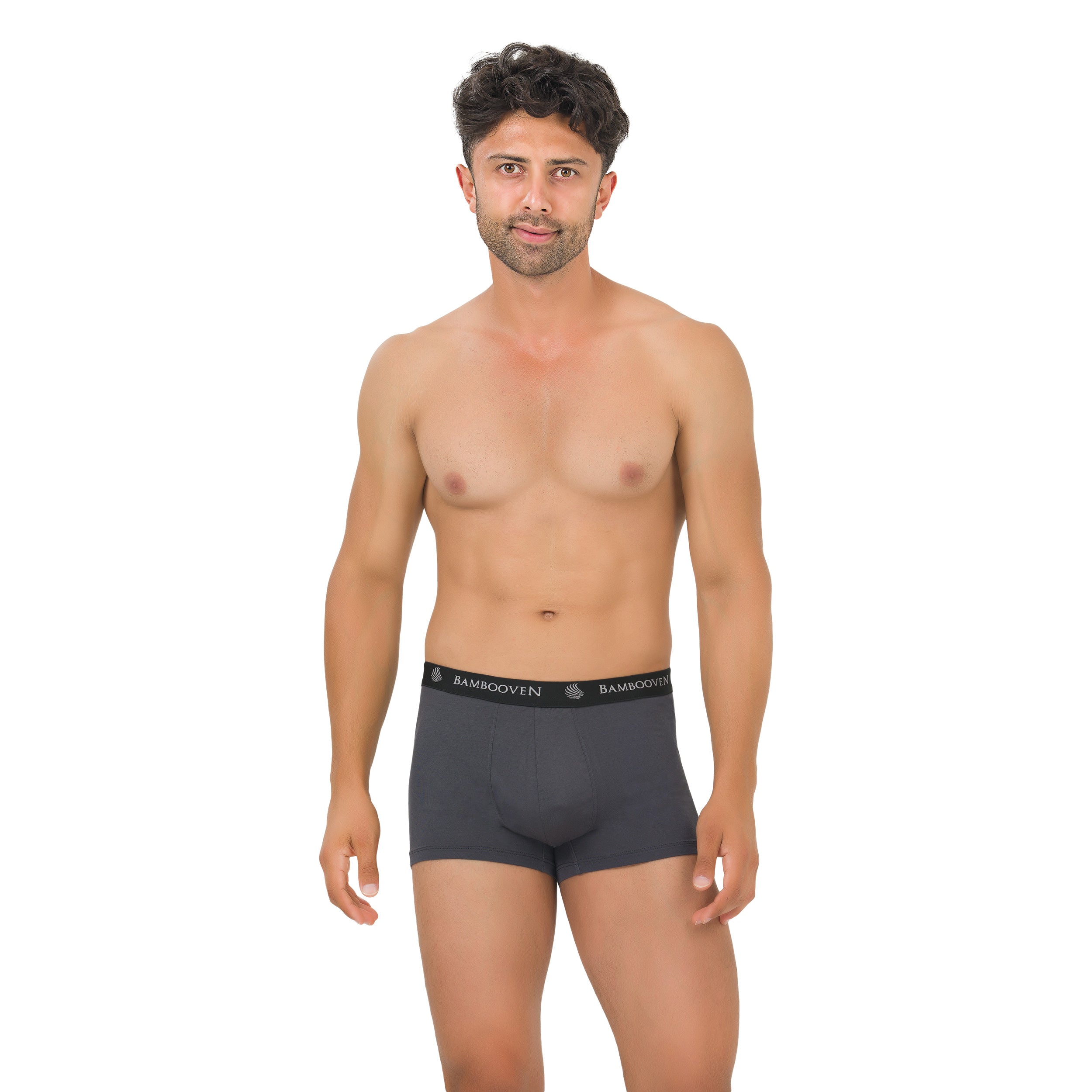 Lot de 4 boxers en bambou pour homme avec pochette