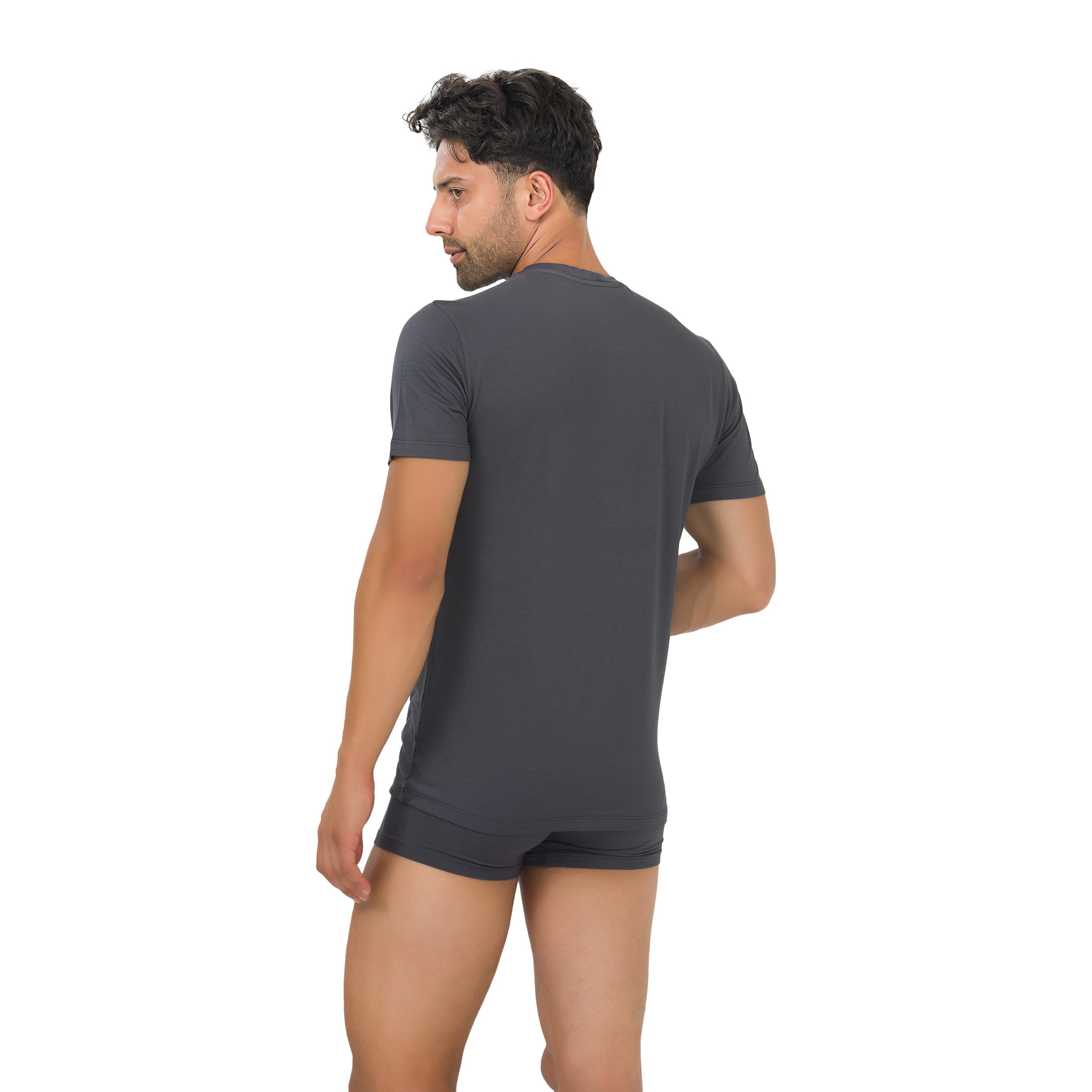 Maillots de corps ras du cou en bambou pour homme (lot de 3)