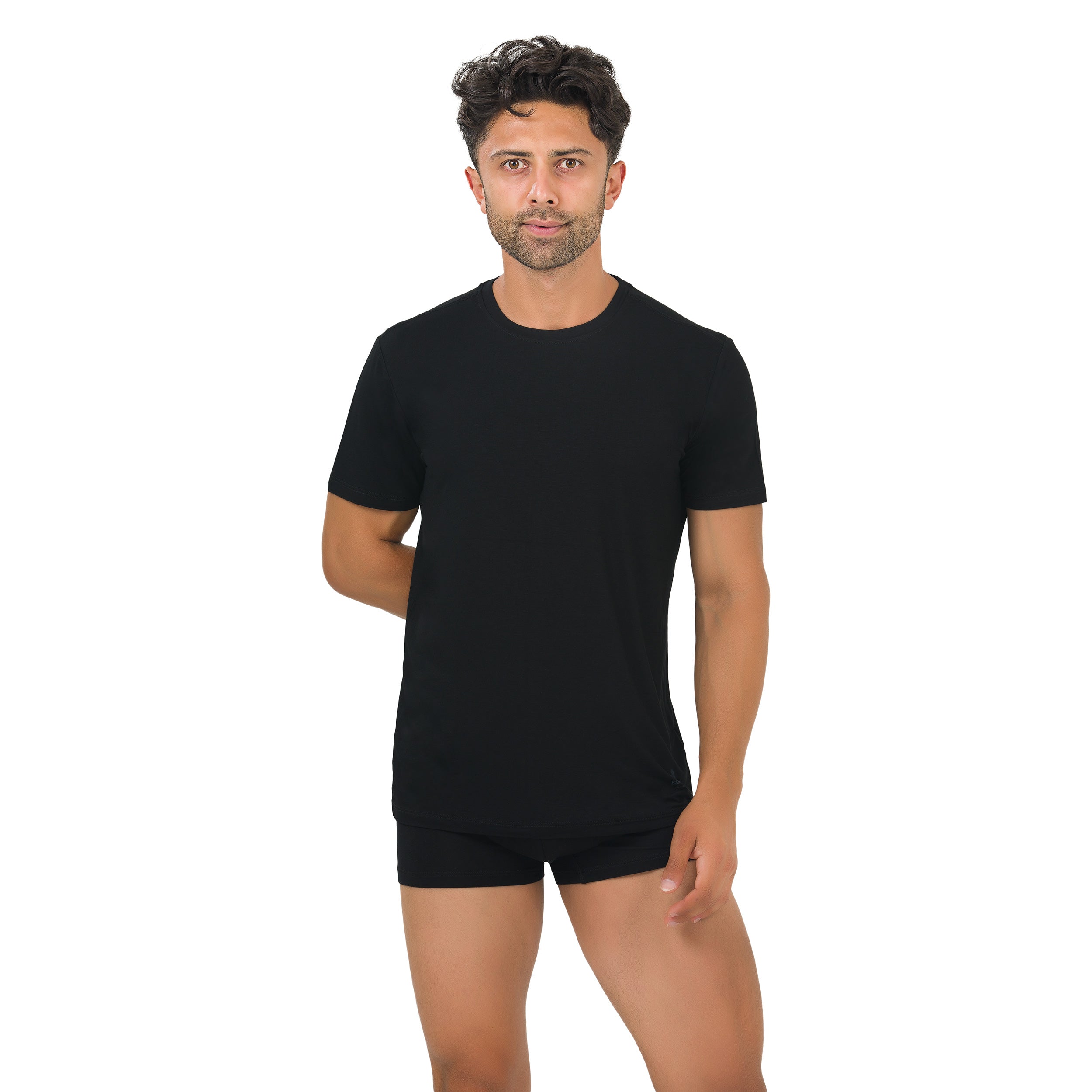 Maillots de corps ras du cou en bambou pour homme (lot de 3)