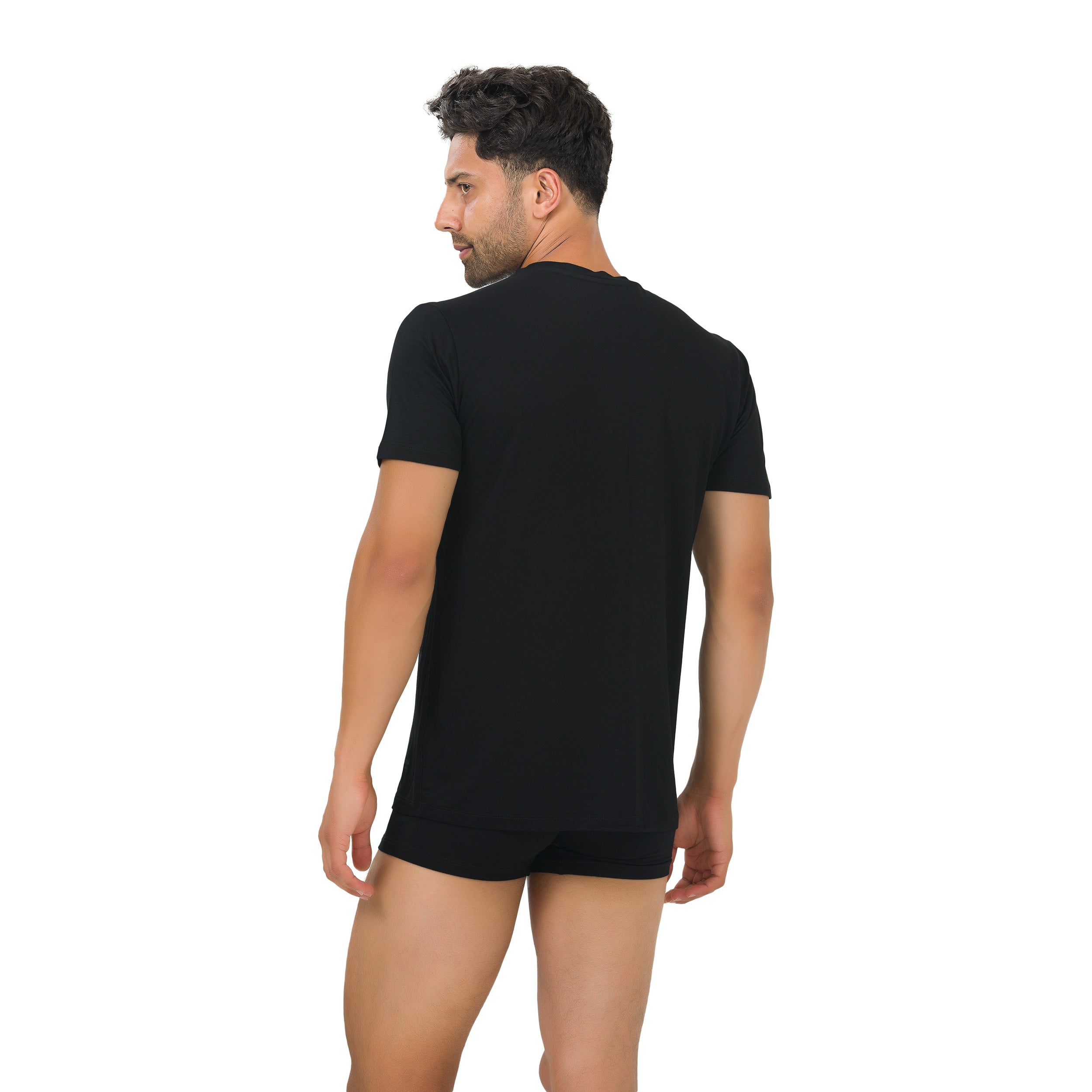 Maillots de corps ras du cou en bambou pour homme (lot de 3)