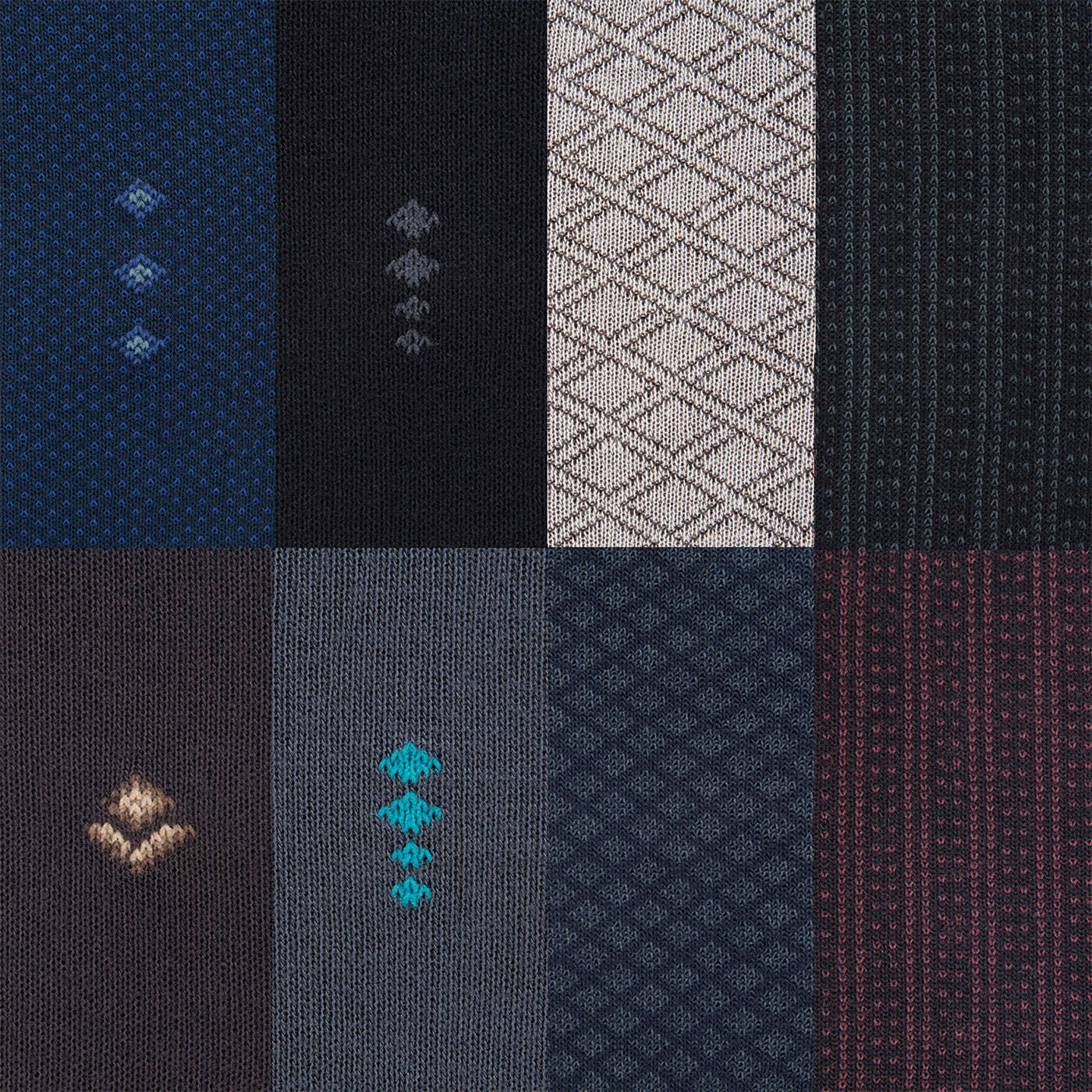 Lot de 8 paires de chaussettes légères en bambou pour homme - 543