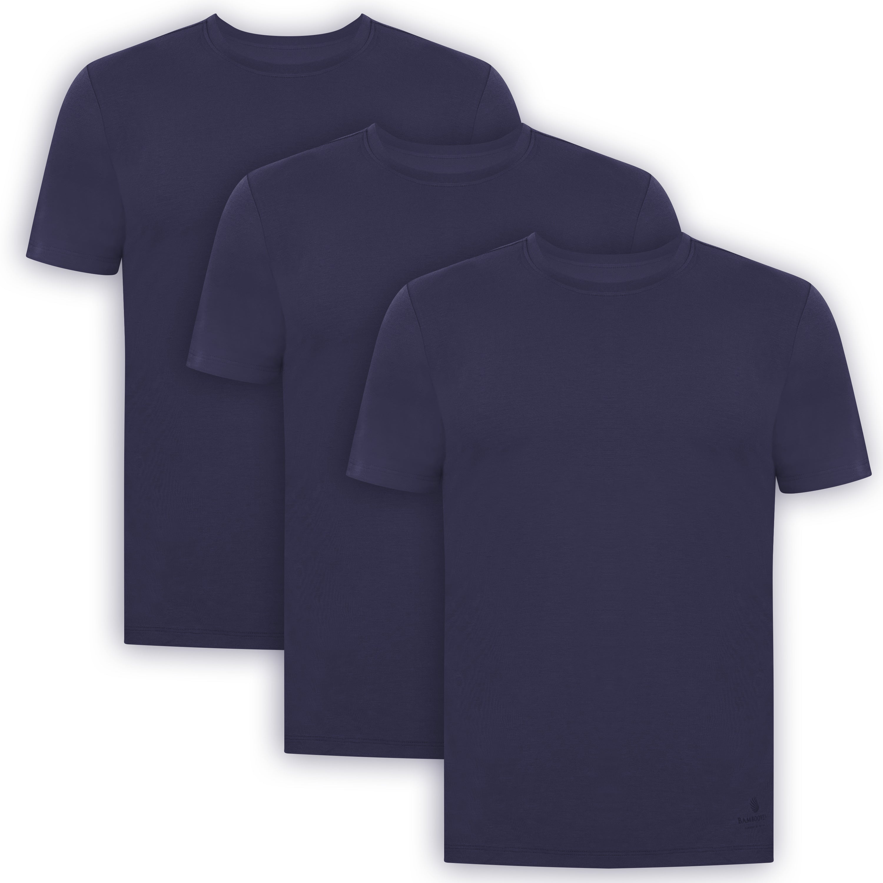 Men's Bamboo Crew Neck Undershirts (3-Pack) - Bambooven