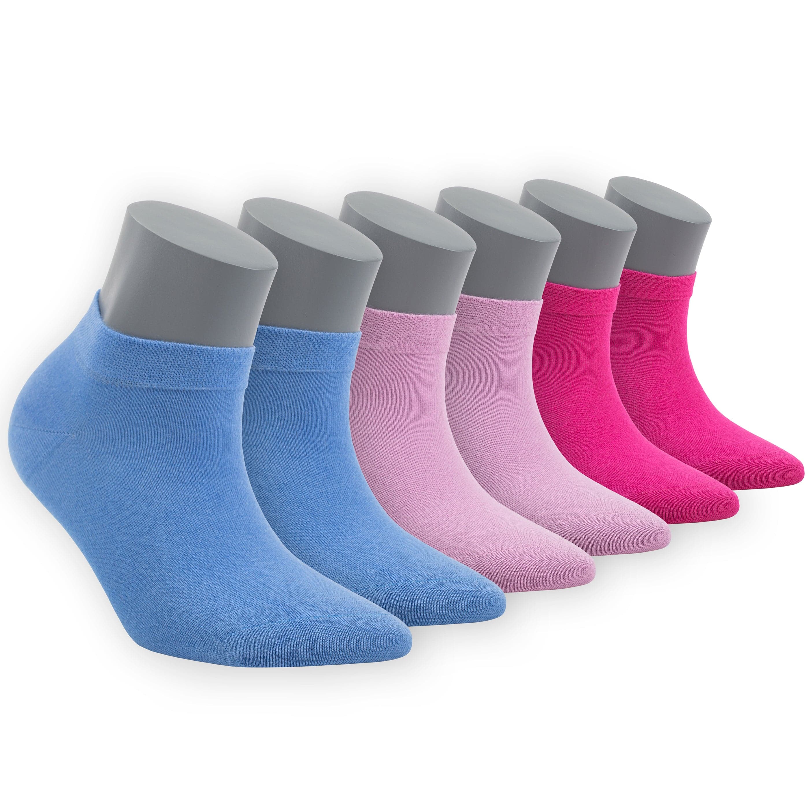 Women’s Bamboo Ankle Socks 6-Pack - 582 - Bambooven