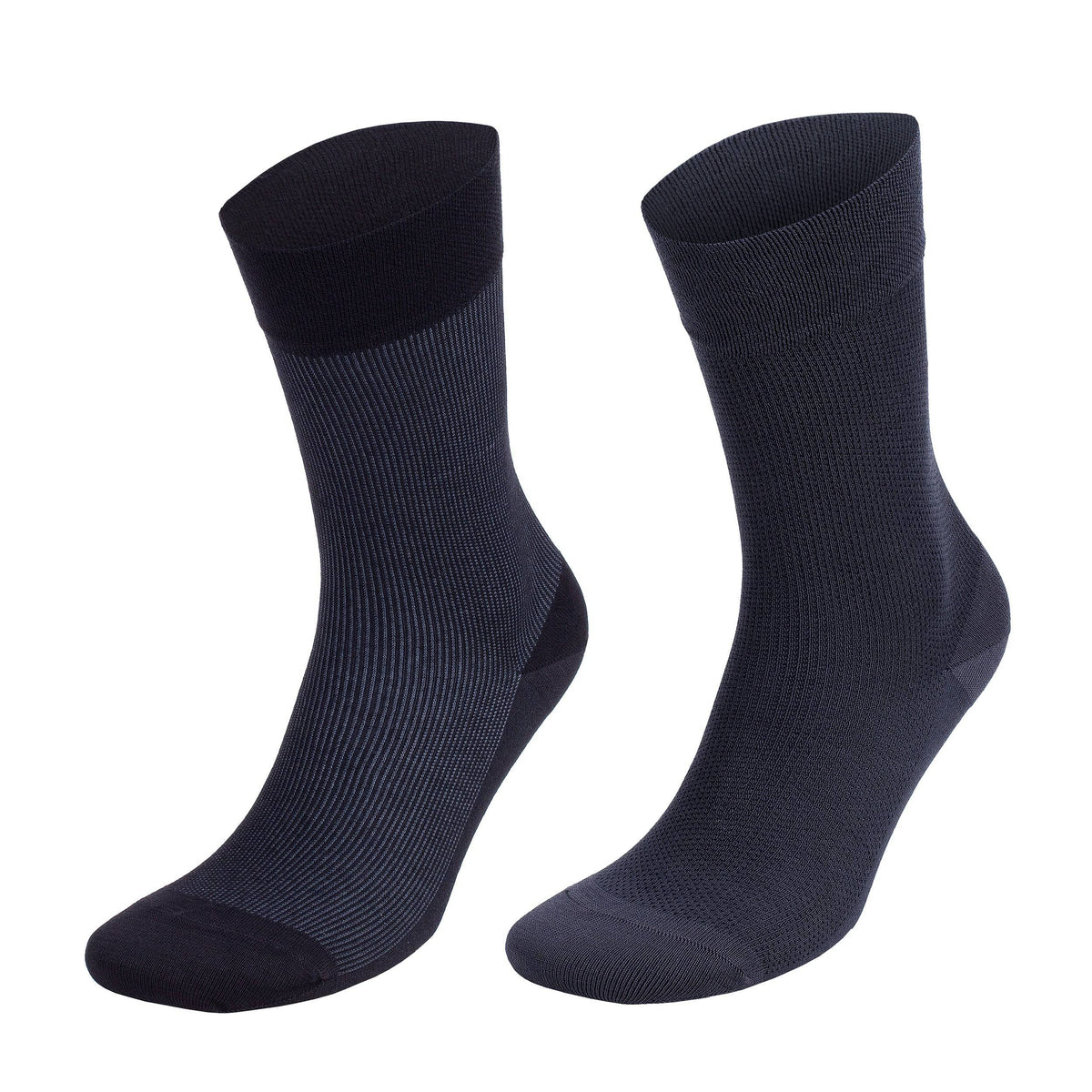 Men’s Bamboo Lightweight Dress Socks 8-Pack Gift Box, Navy, Taupe & Cream