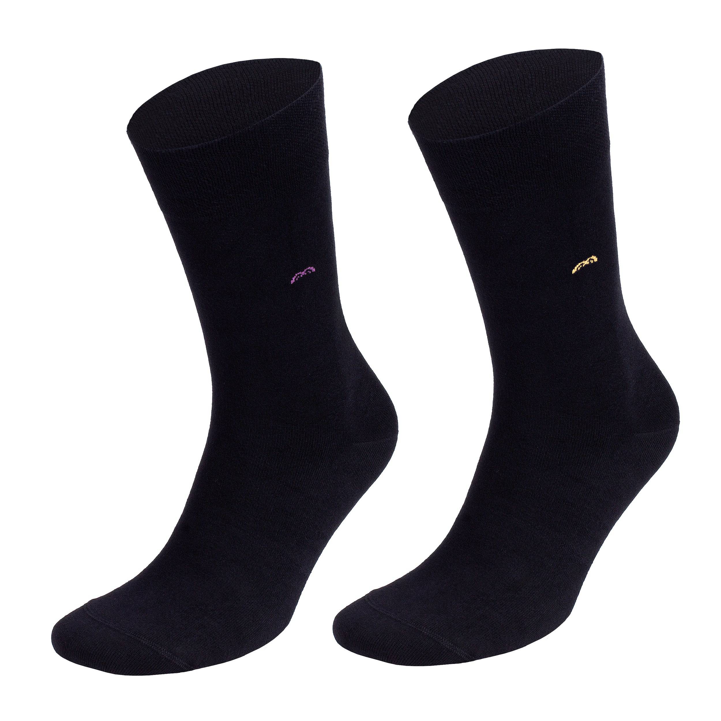 Men’s Bamboo Dress & Trouser Socks 'Black" 8-Pack - 633 - Bambooven