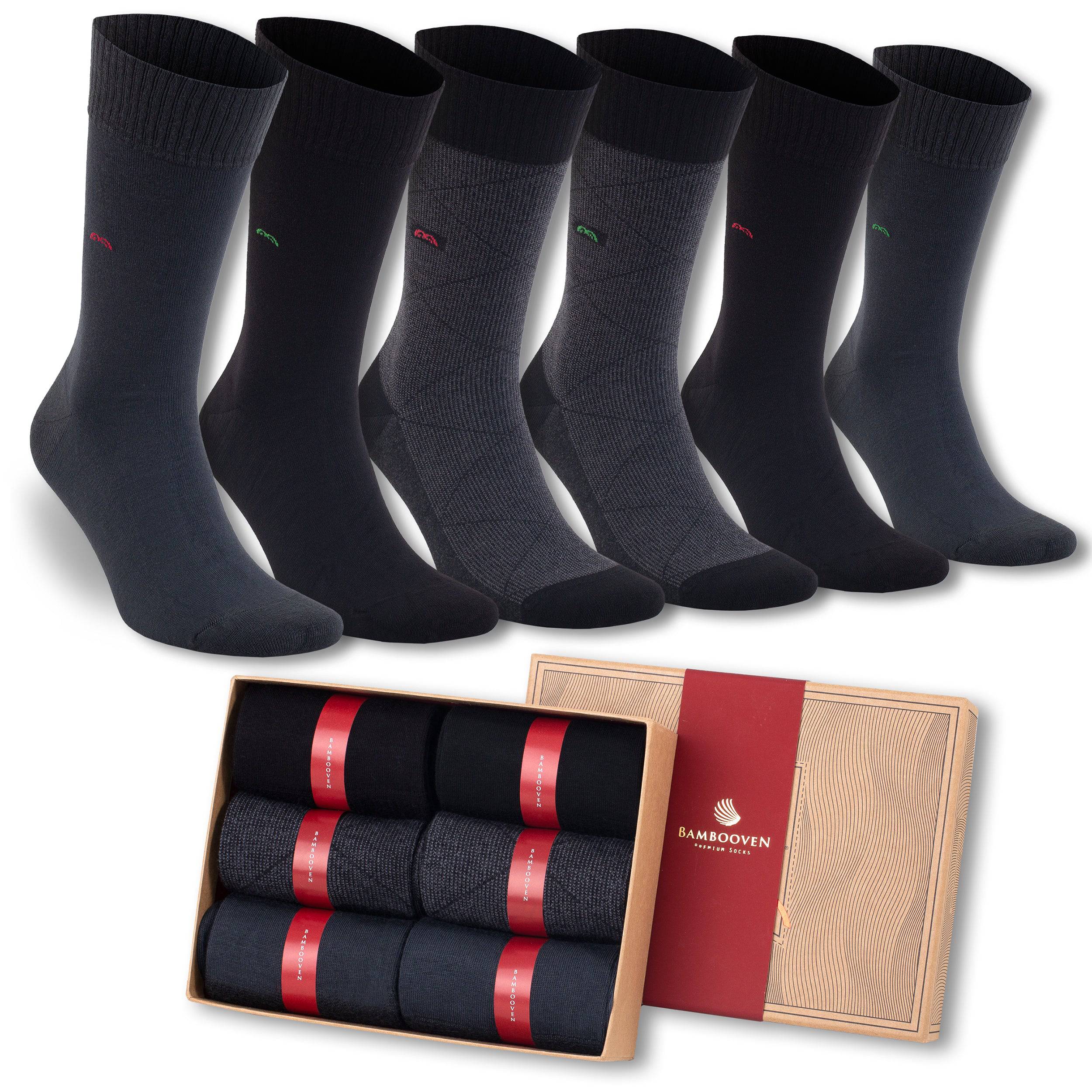 Men’s Bamboo Diabetic Dress & Trouser Socks 6-Pack - 637 - Bambooven