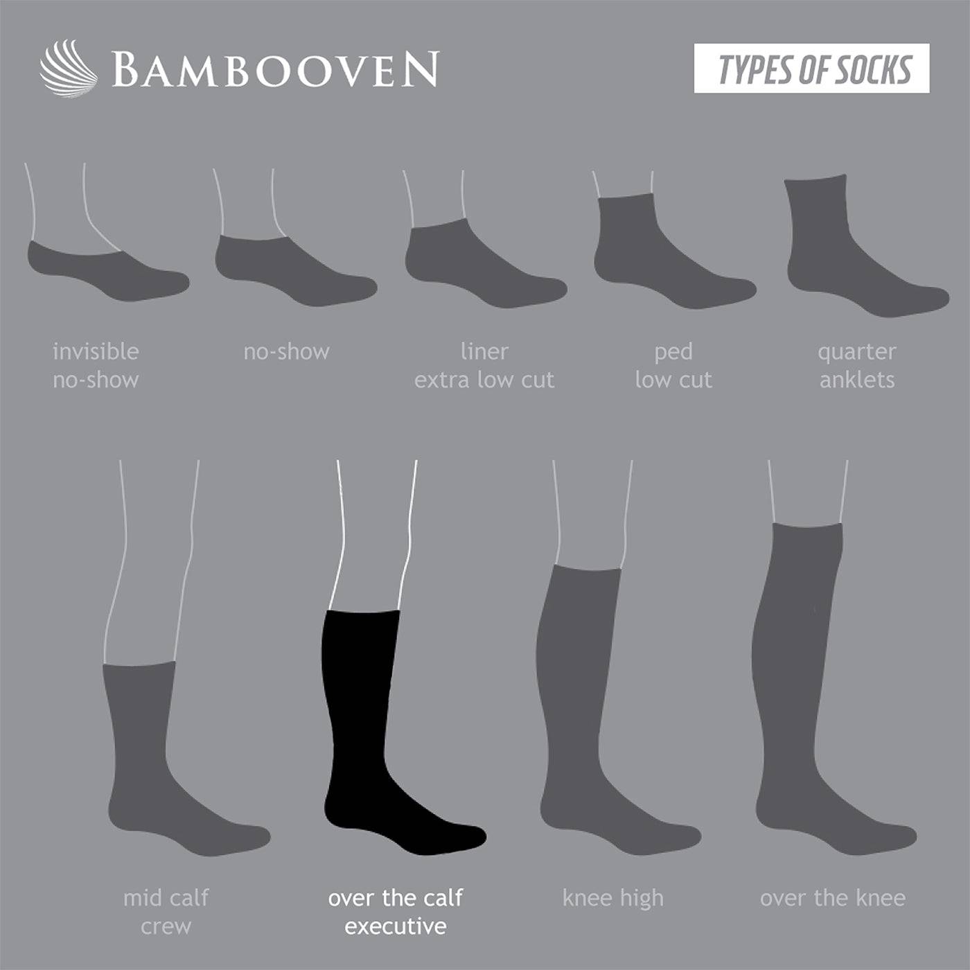 Men’s Bamboo Diabetic Dress & Trouser Socks 6-Pack - 637 - Bambooven