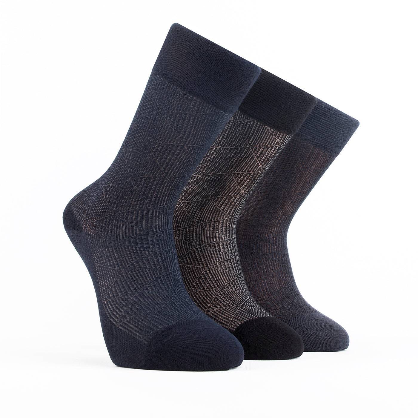 Men’s Bamboo Lightweight Dress & Trouser Socks 3-Pack - 506 - Bambooven