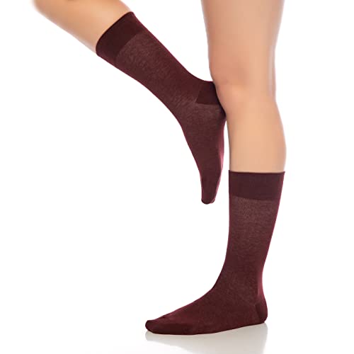 Crew Socks for Men and Women Colorful Cotton 6-Pack - 360 - Bambooven