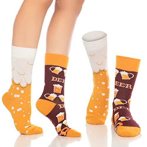 Fun Crew Socks for Men and Women – Colorful Cotton Novelty 6-Pack - Bambooven