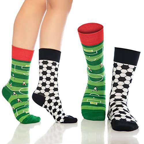Fun Crew Socks for Men and Women – Colorful Cotton Novelty 6-Pack - Bambooven