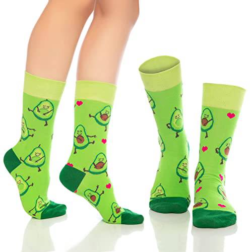 Fun Crew Socks for Men and Women – Colorful Cotton Novelty 6-Pack - Bambooven