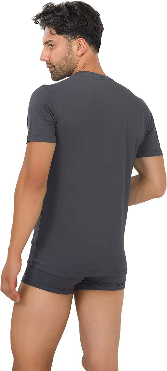 Men's Bamboo Crew Neck Undershirts (3-Pack) - Bambooven