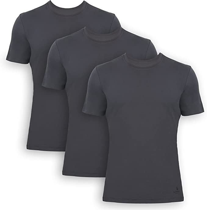 Men's Bamboo Crew Neck Undershirts (3-Pack) - Bambooven