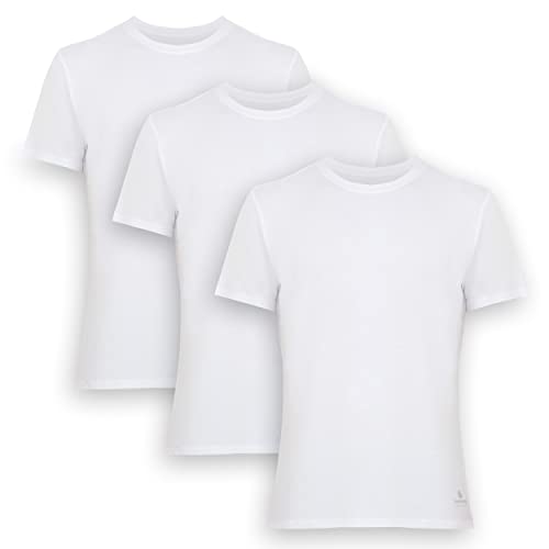 Men's Bamboo Crew Neck Undershirts (3-Pack) - Bambooven