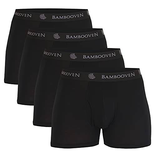 Men's Breathable Bamboo Boxer Briefs with Fly โ Sweat-Wicking (4 Pack) - Bambooven
