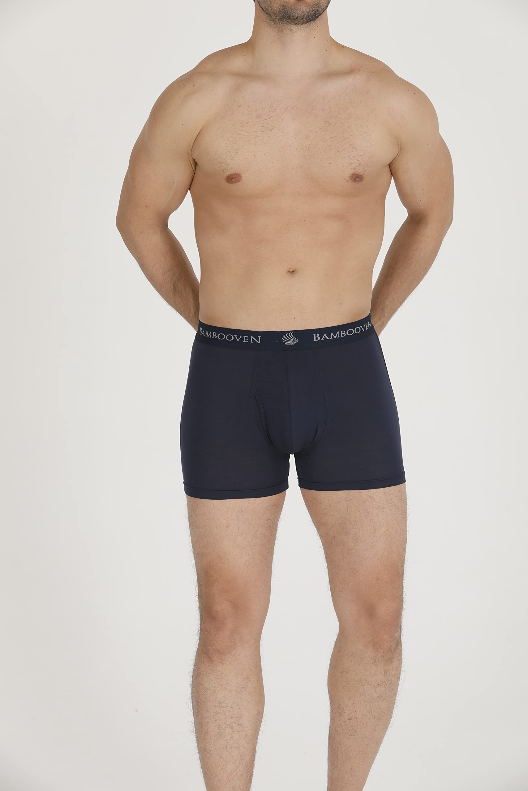 Men's Breathable Bamboo Boxer Briefs with Fly โ Sweat-Wicking (4 Pack) - Bambooven