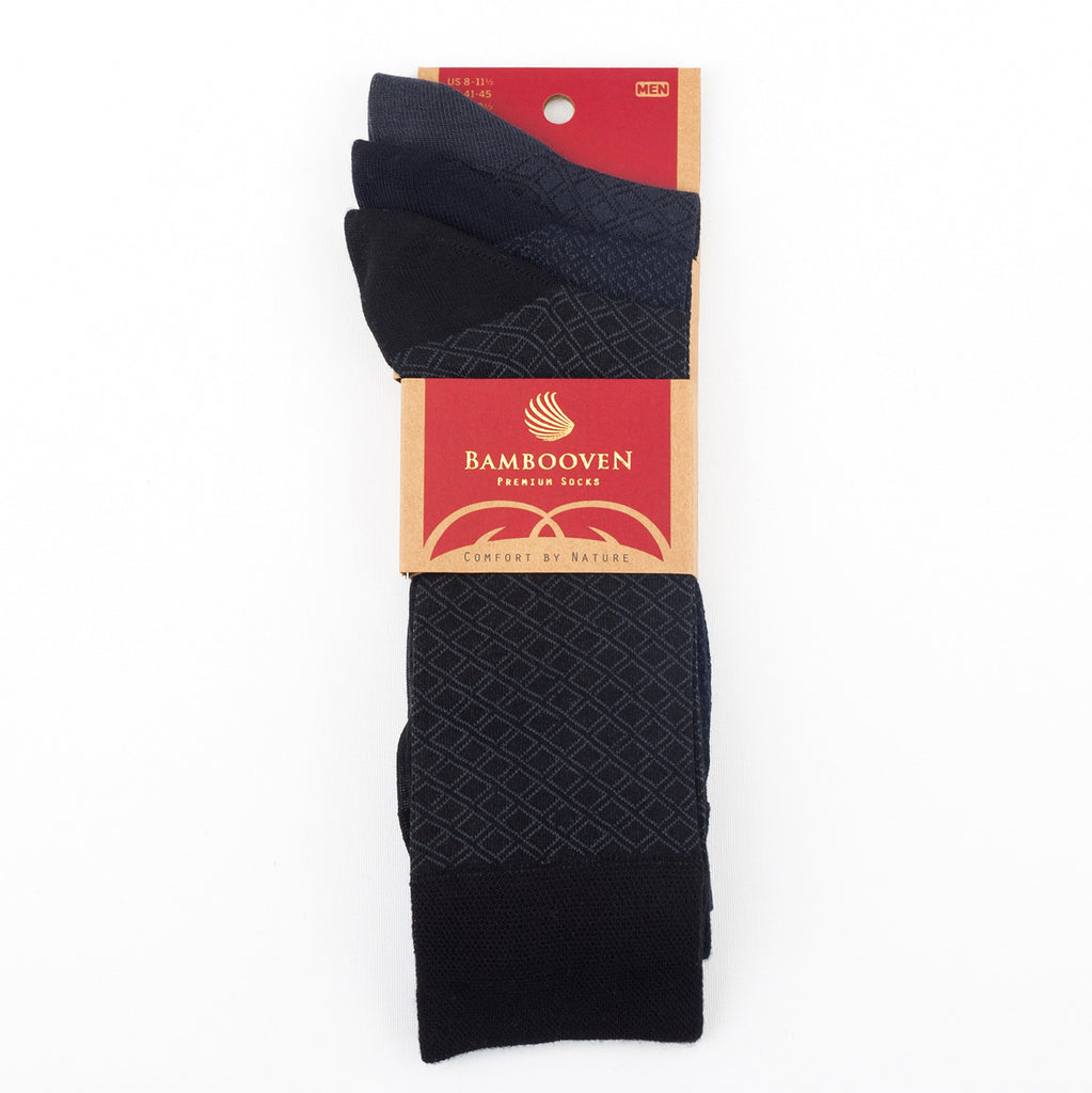 The bamboo viscose material is durable and our sock designs will take you from the boardroom to the gym seamlessly for an environmentally friendly step up from your regular socks.