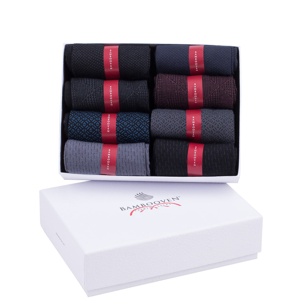Classic socks are the best choice of classic gifts for him for a black dress.