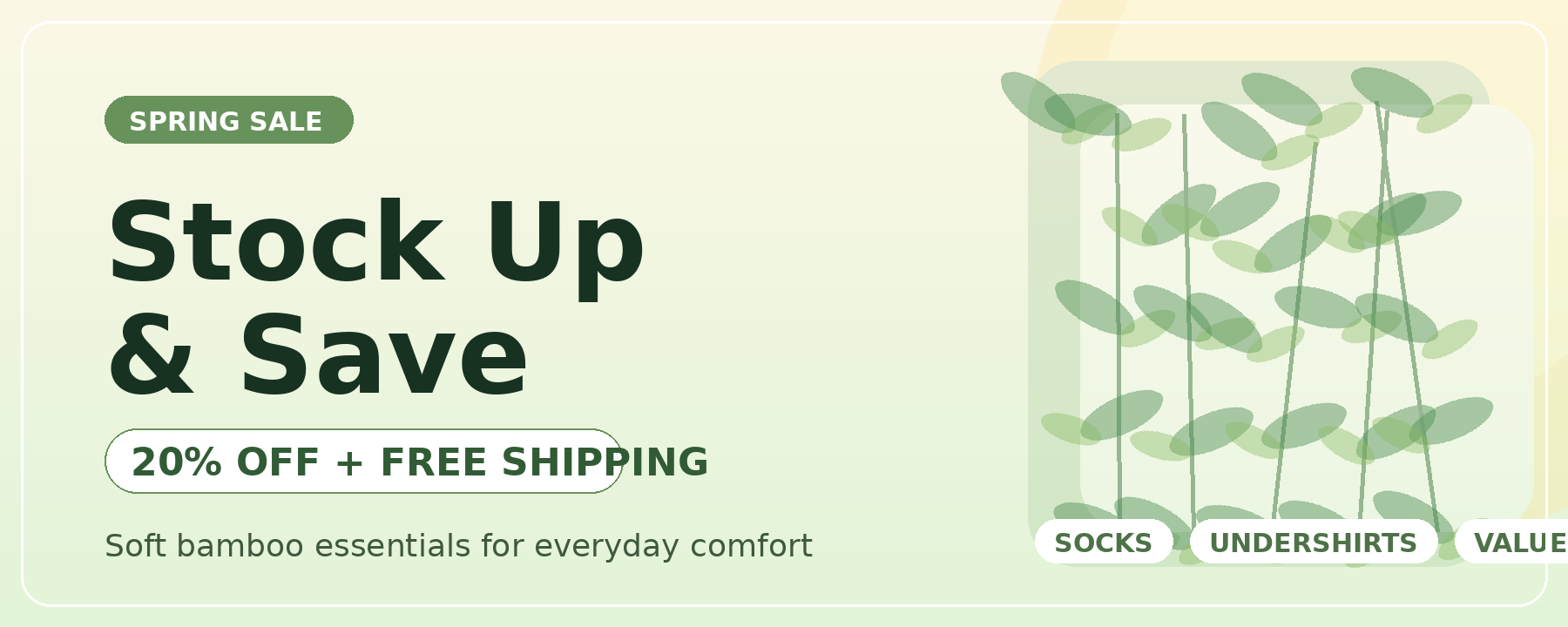 Stock Up & Save
