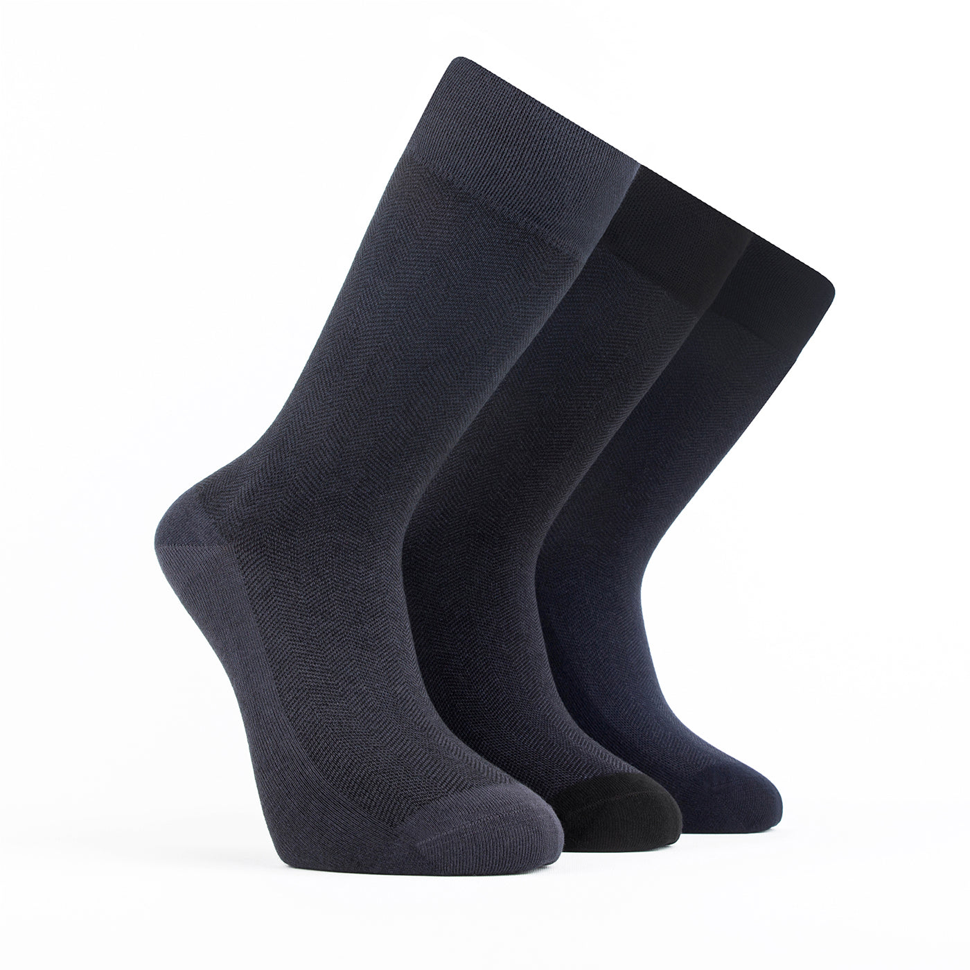 Chaussettes pour homme Bambooven – Ultra douces, en bambou de qualité supérieure, sans odeur et respirantes, chaussettes mi-mollet, chaussettes mi-mollet, fibres de bambou de luxe (lot de 3) - 406