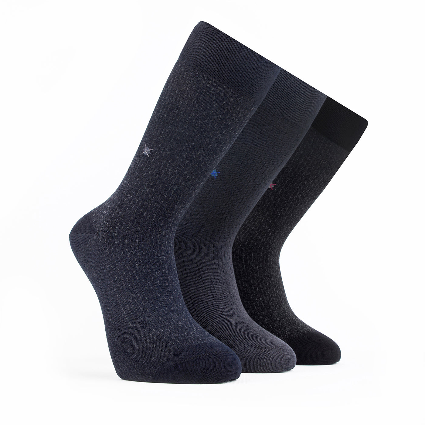 Chaussettes pour homme Bambooven – Ultra douces, en bambou de qualité supérieure, sans odeur et respirantes, chaussettes mi-mollet, chaussettes mi-mollet, fibres de bambou de luxe (lot de 3) - 406