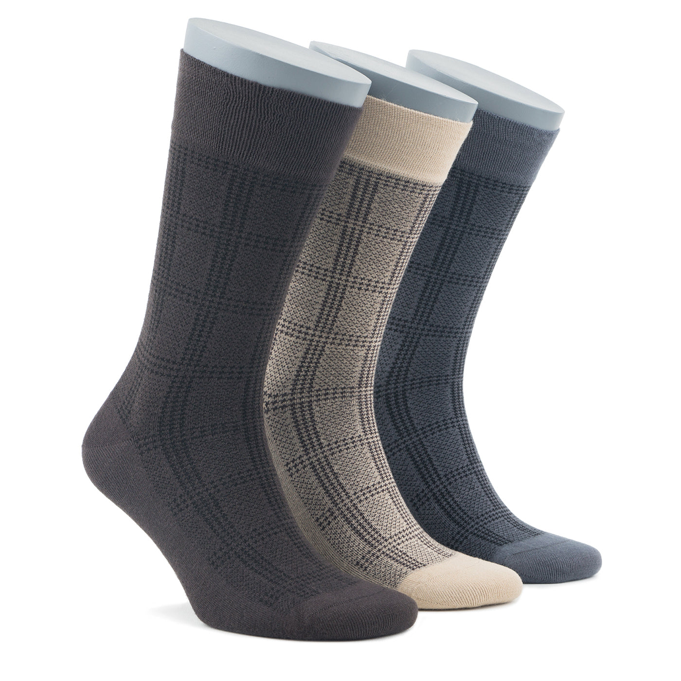 Chaussettes pour homme Bambooven – Ultra douces, en bambou de qualité supérieure, sans odeur et respirantes, chaussettes mi-mollet, chaussettes mi-mollet, fibres de bambou de luxe (lot de 3) - 406