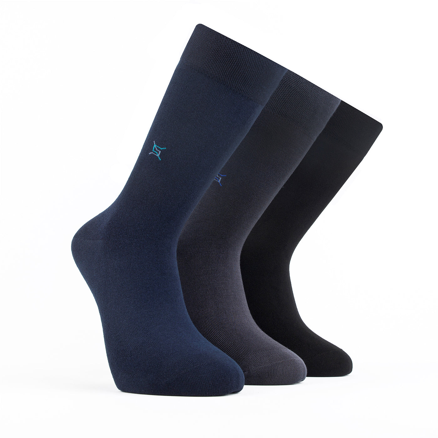 Chaussettes pour homme Bambooven – Ultra douces, en bambou de qualité supérieure, sans odeur et respirantes, chaussettes mi-mollet, chaussettes mi-mollet, fibres de bambou de luxe (lot de 3) - 419