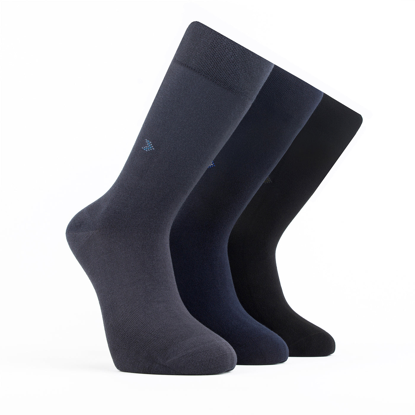 Chaussettes pour homme Bambooven – Ultra douces, en bambou de qualité supérieure, sans odeur et respirantes, chaussettes mi-mollet, chaussettes mi-mollet, fibres de bambou de luxe (lot de 3) - 406