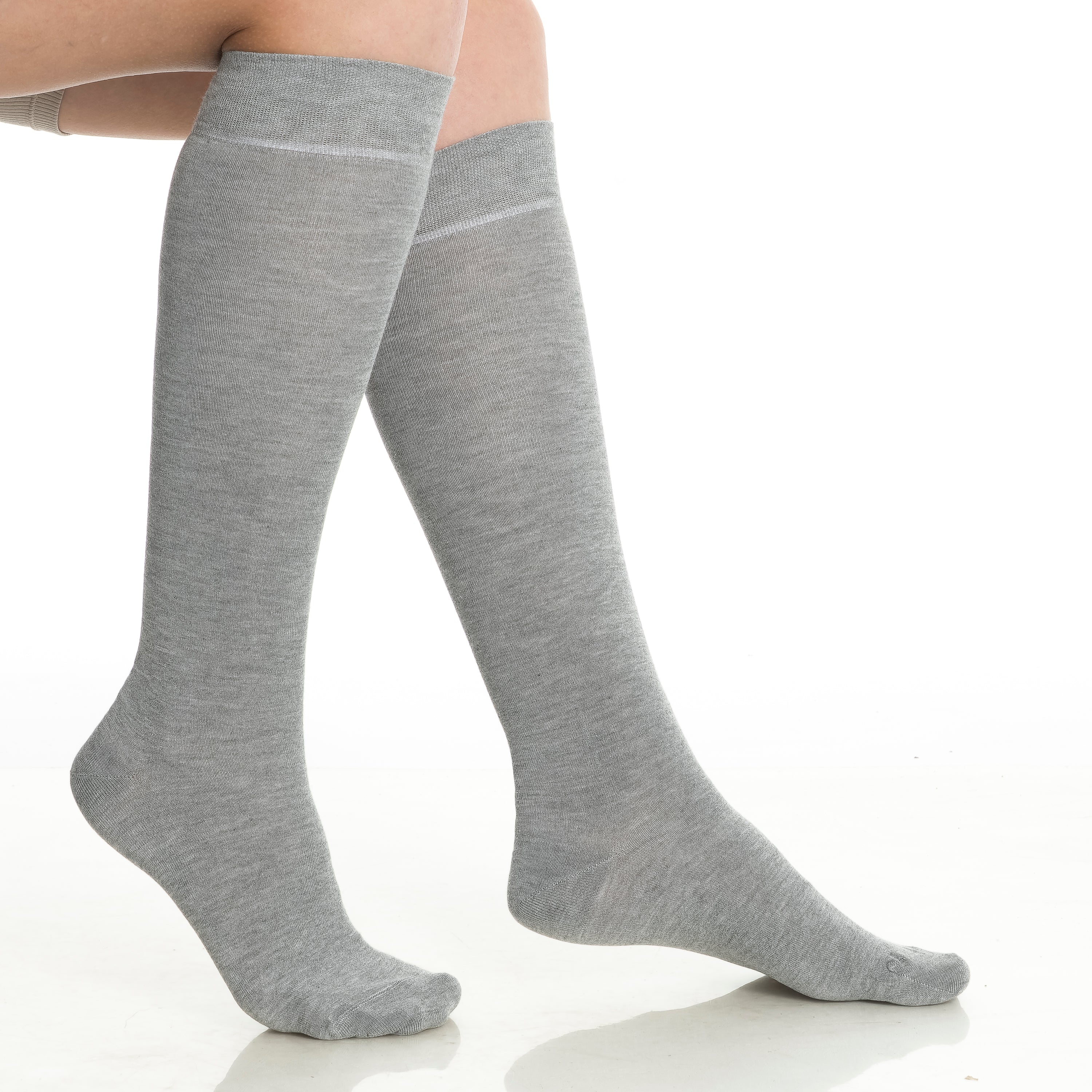 BAMBOOVEN Women's Rayon Made From Bamboo Knee High 4 Pairs Socks - Bambooven