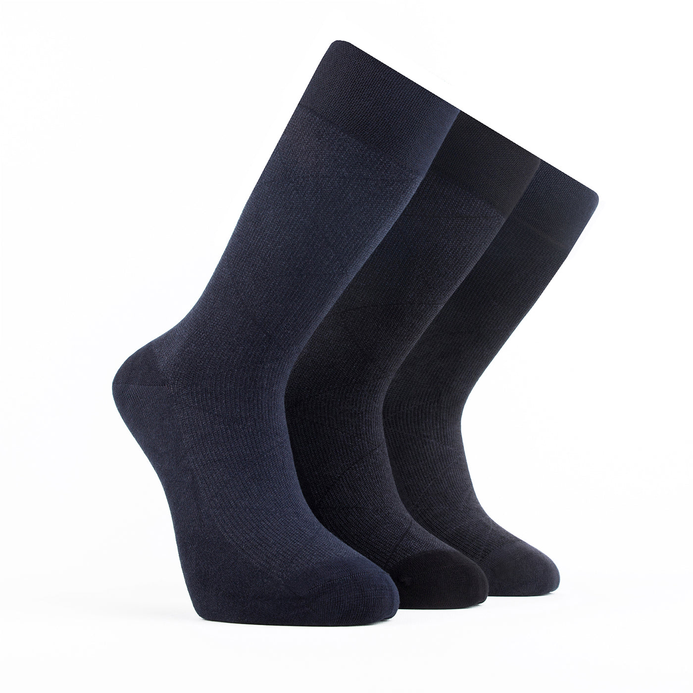 Chaussettes pour homme Bambooven – Ultra douces, en bambou de qualité supérieure, sans odeur et respirantes, chaussettes mi-mollet, chaussettes mi-mollet, fibres de bambou de luxe (lot de 3) - 419