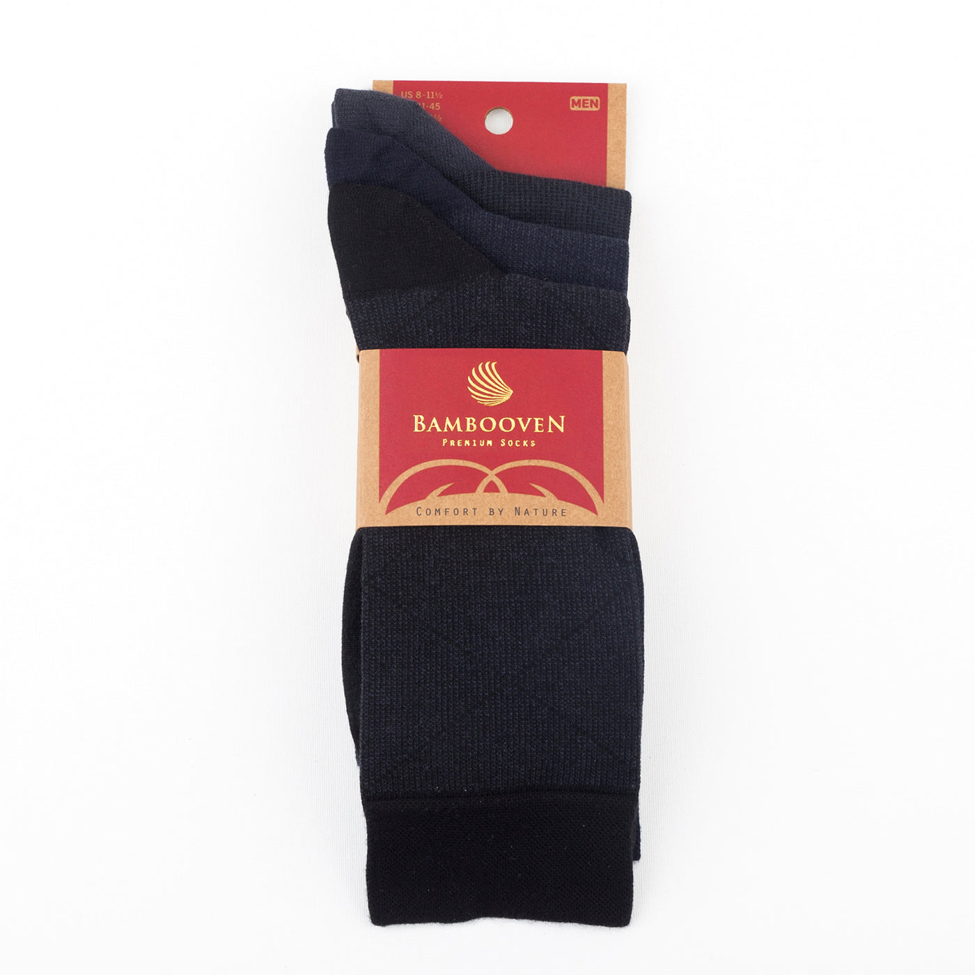 Chaussettes pour homme Bambooven – Ultra douces, en bambou de qualité supérieure, sans odeur et respirantes, chaussettes mi-mollet, chaussettes mi-mollet, fibres de bambou de luxe (lot de 3) - 419