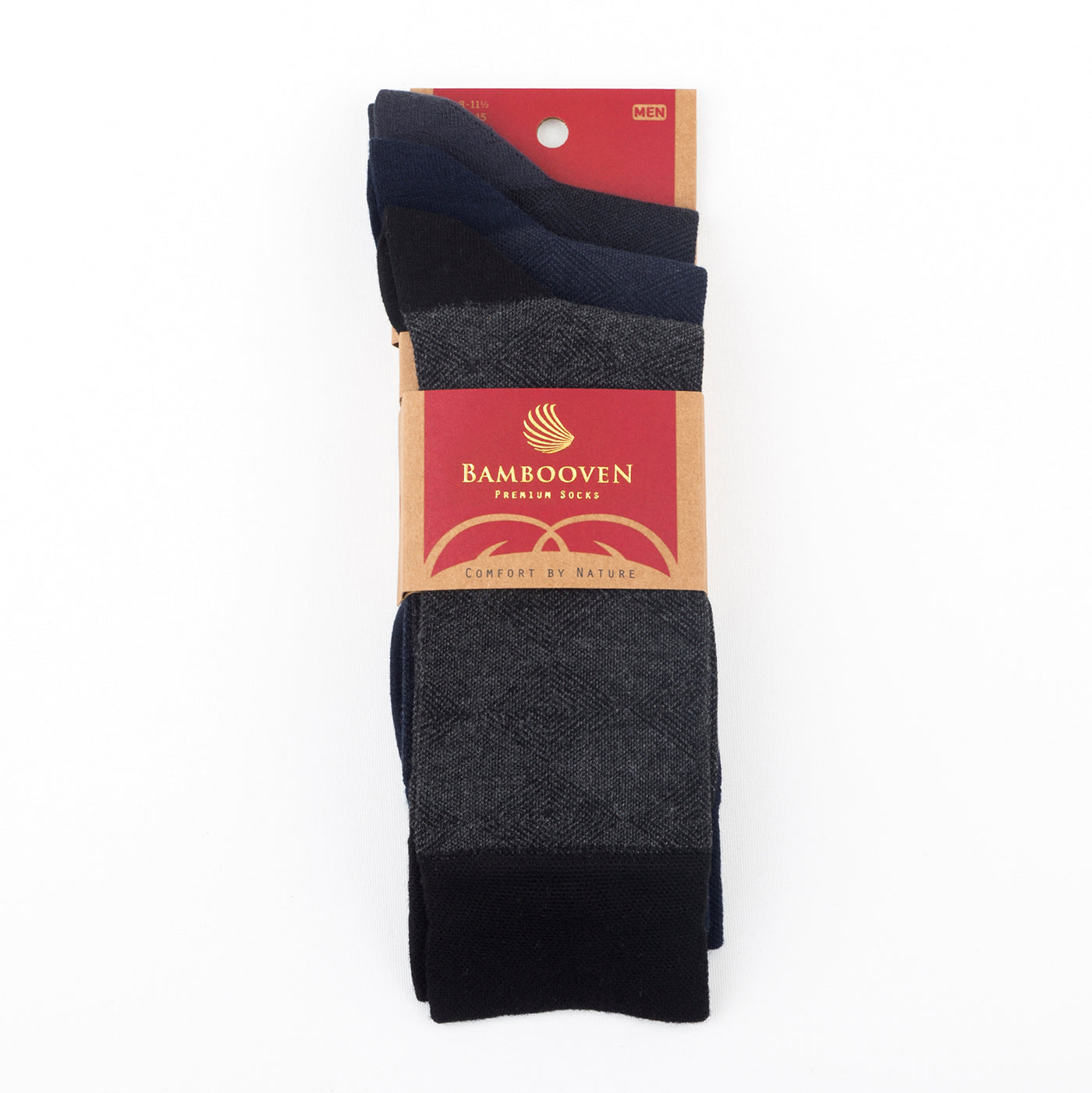 Chaussettes pour homme Bambooven – Ultra douces, en bambou de qualité supérieure, sans odeur et respirantes, chaussettes mi-mollet, chaussettes mi-mollet, fibres de bambou de luxe (lot de 3) - 419