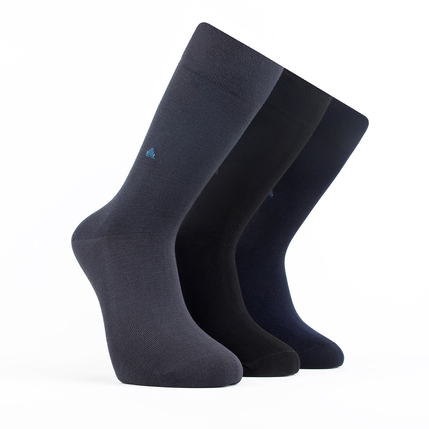 Chaussettes pour homme Bambooven – Ultra douces, en bambou de qualité supérieure, sans odeur et respirantes, chaussettes mi-mollet, chaussettes mi-mollet, fibres de bambou de luxe (lot de 3) - 406